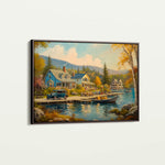 Landscape 195 Canvas Art 60 x 40 cm / Black