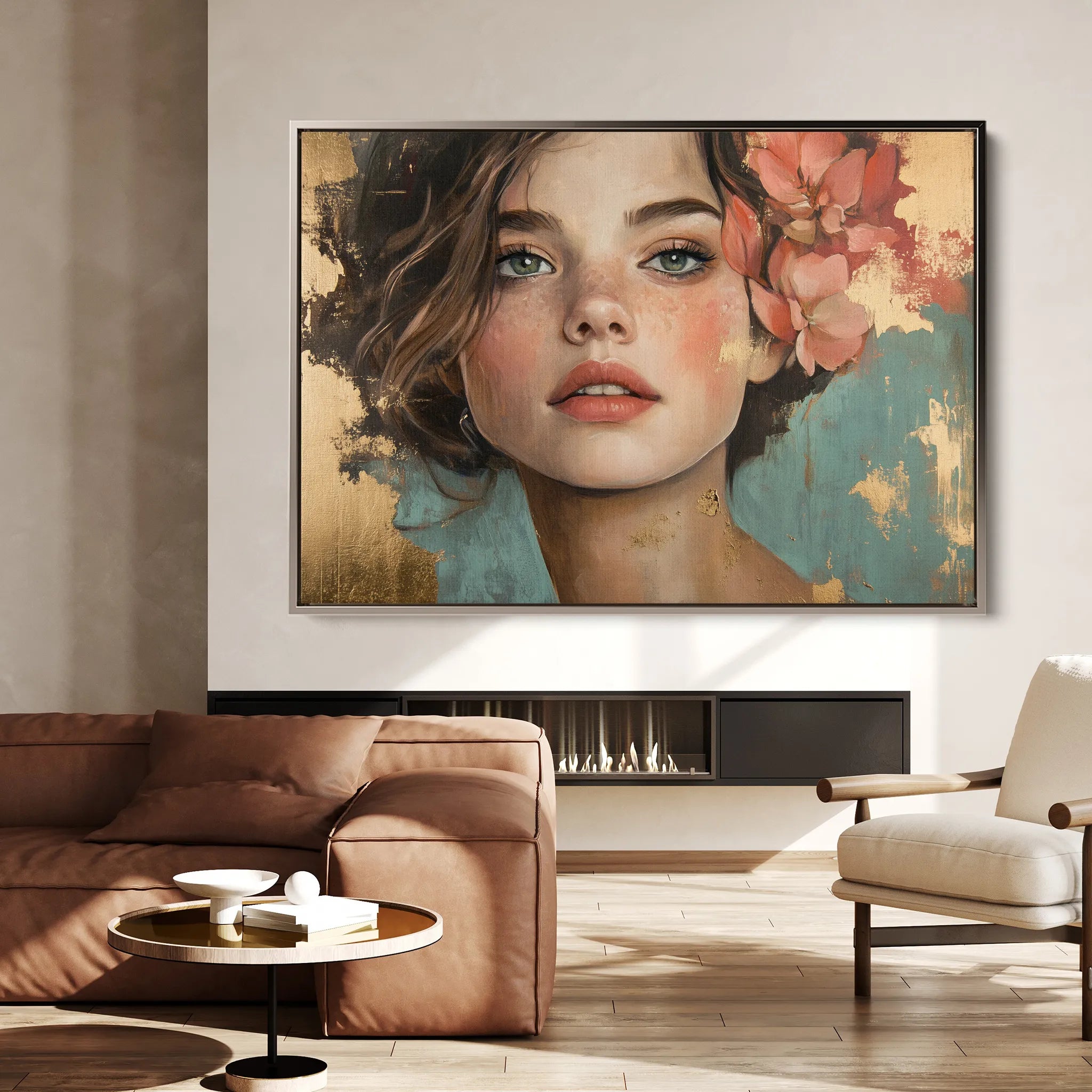 Portrait 195 Canvas Art 60 x 40 cm / Black
