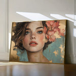 Portrait 195 Canvas Art 60 x 40 cm / Black