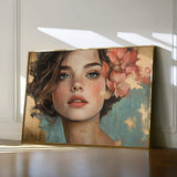 Portrait 195 Canvas Art 60 x 40 cm / Black