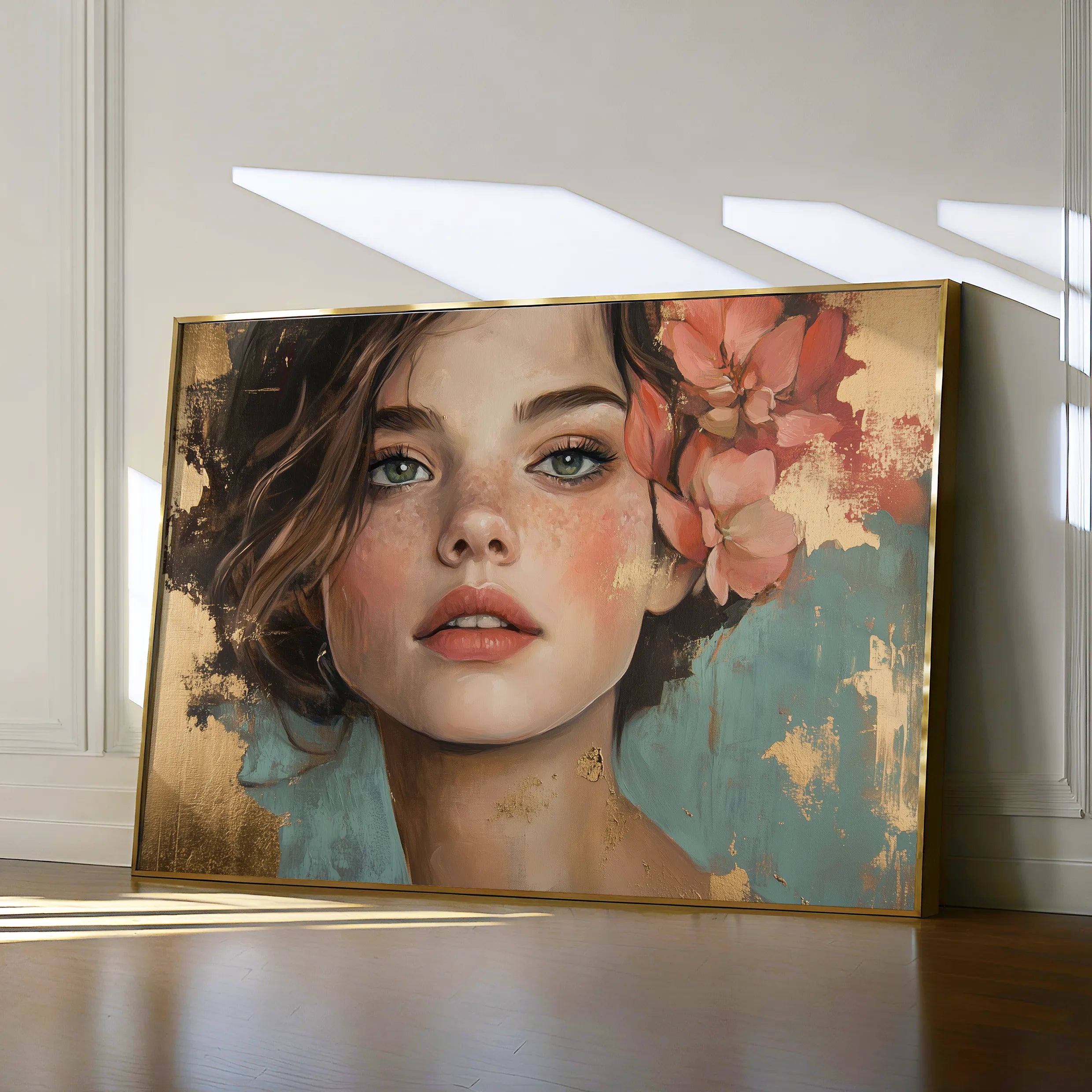 Portrait 195 Canvas Art 60 x 40 cm / Black