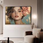 Portrait 195 Canvas Art 60 x 40 cm / Black