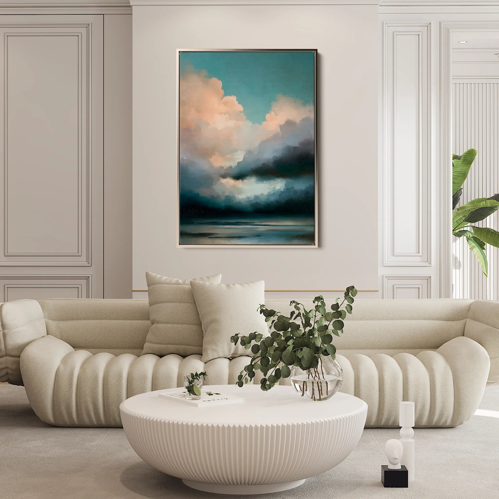 Abstract 1951 Canvas Art 60 x 40 cm / Black