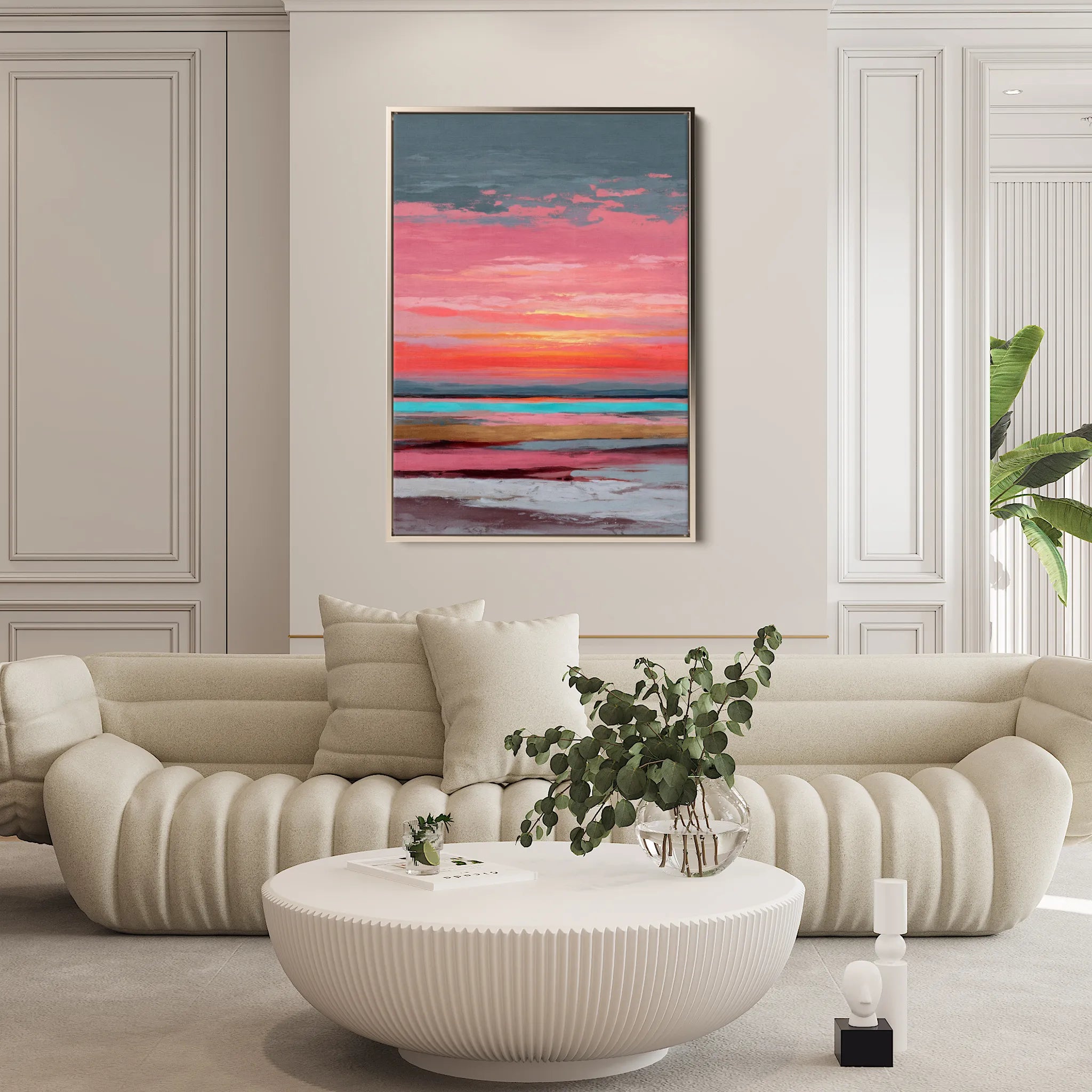 Abstract 1952 Canvas Art 60 x 40 cm / Black