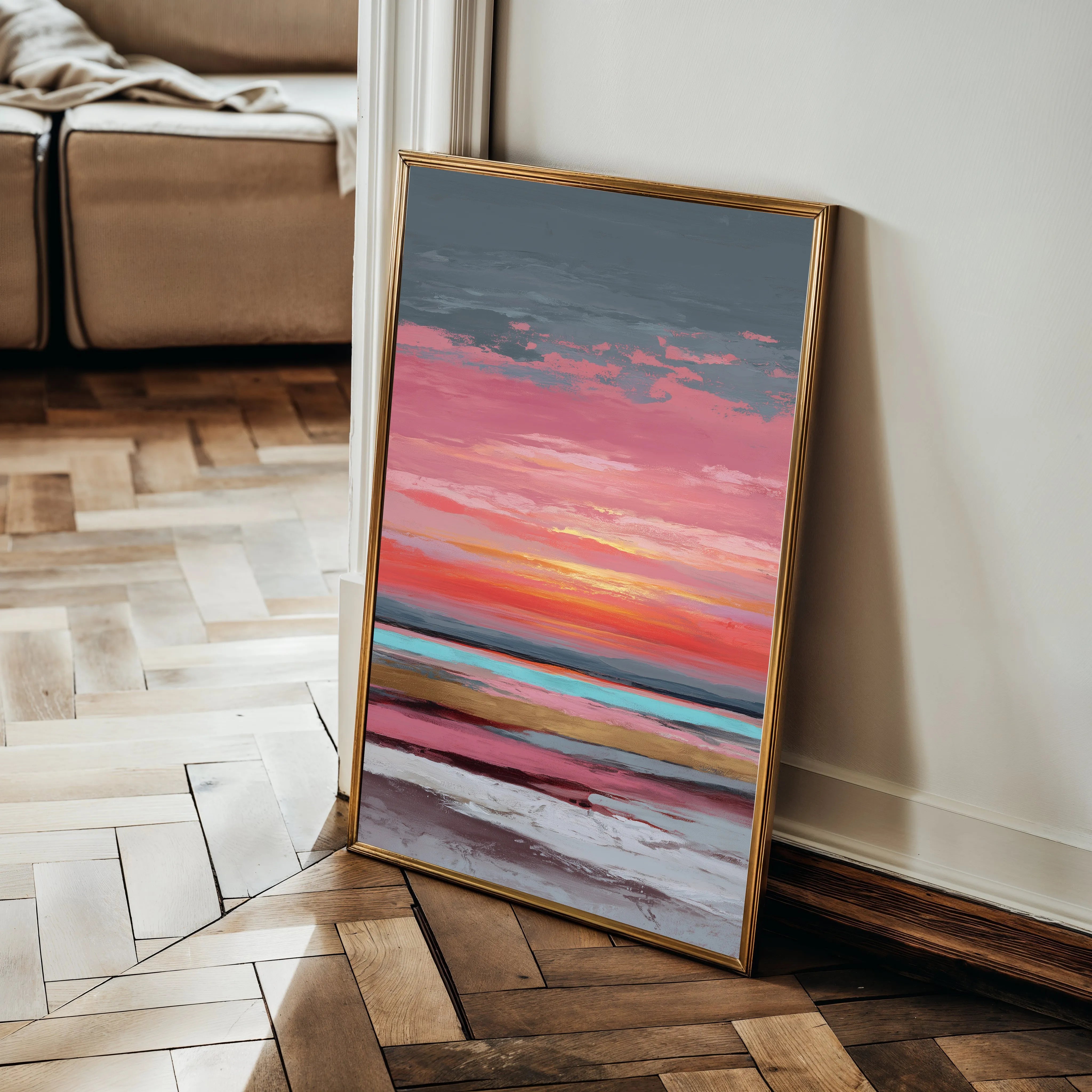 Abstract 1952 Canvas Art 60 x 40 cm / Black