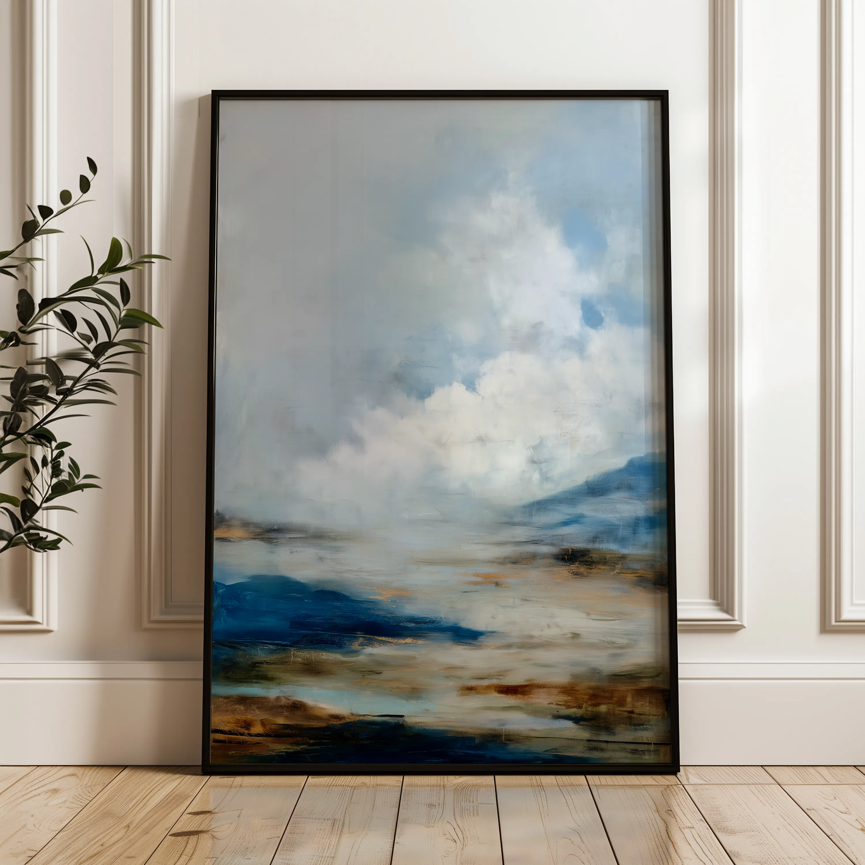 Abstract 1953 Canvas Art 60 x 40 cm / Black