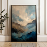 Abstract 1954 Canvas Art 60 x 40 cm / Black