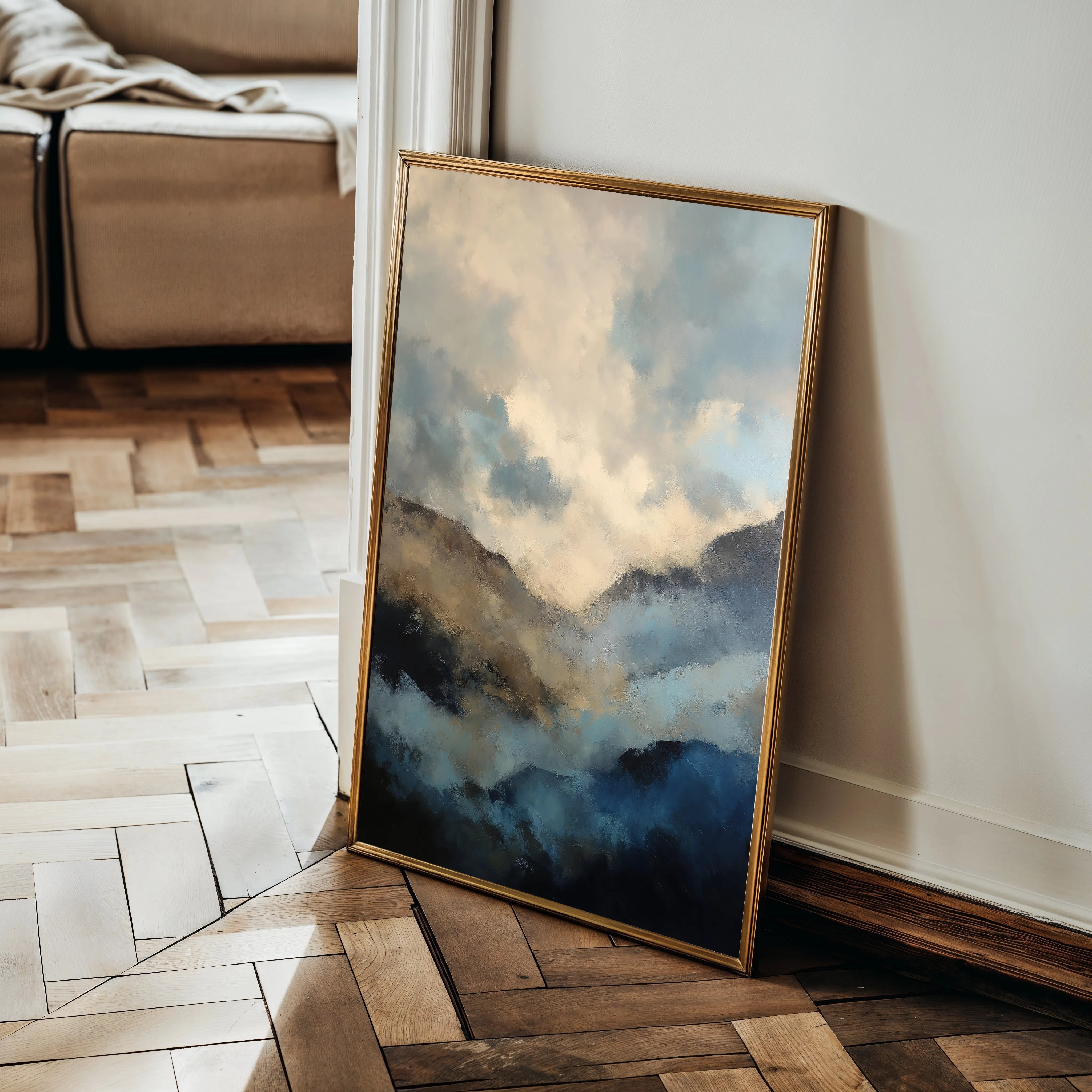Abstract 1954 Canvas Art 60 x 40 cm / Black