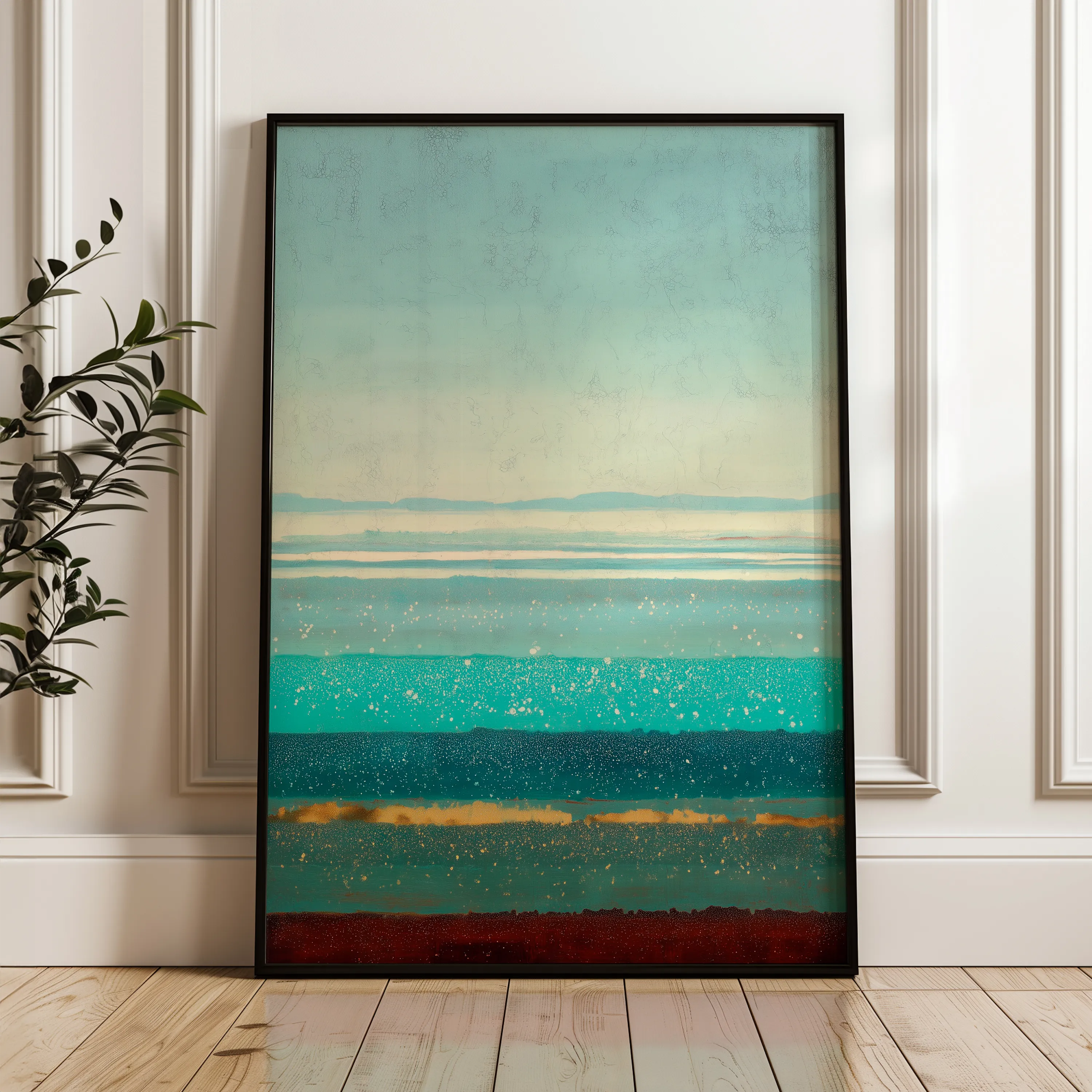 Abstract 1958 Canvas Art 60 x 40 cm / Black