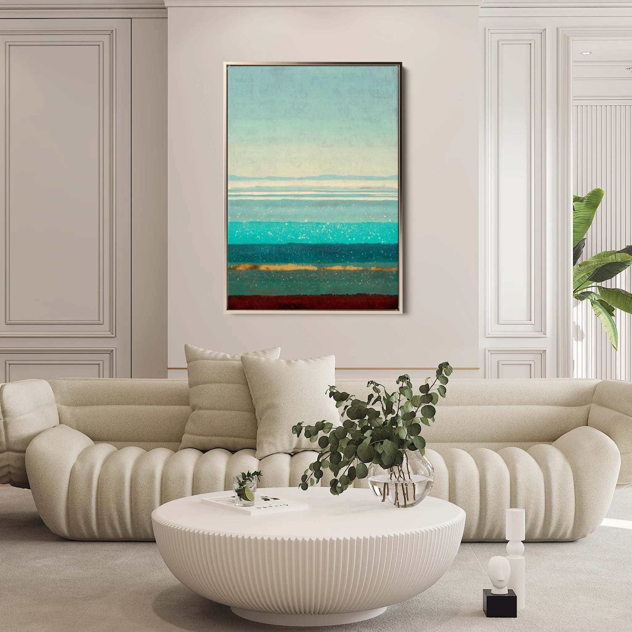 Abstract 1958 Canvas Art 60 x 40 cm / Black