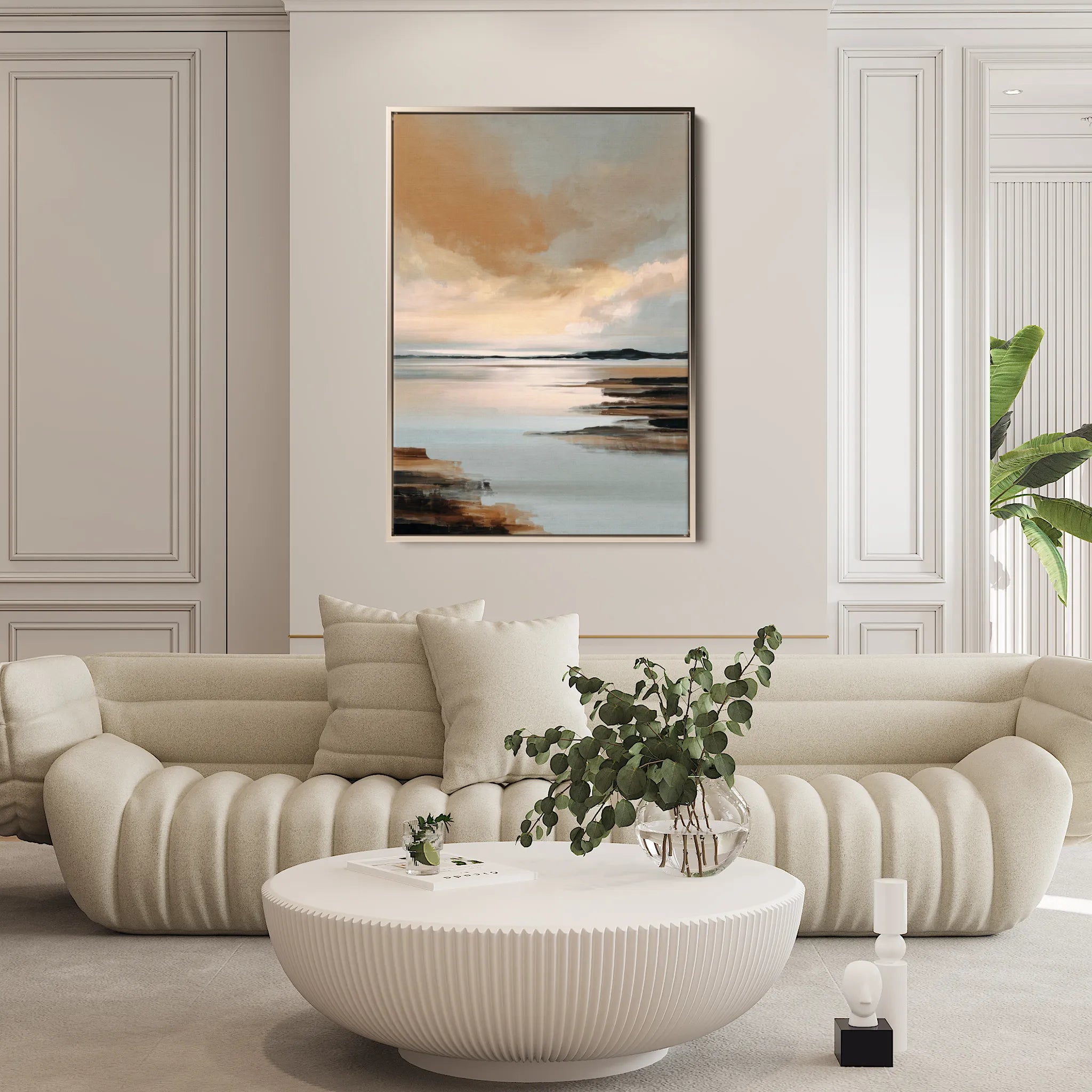 Abstract 1959 Canvas Art 60 x 40 cm / Black