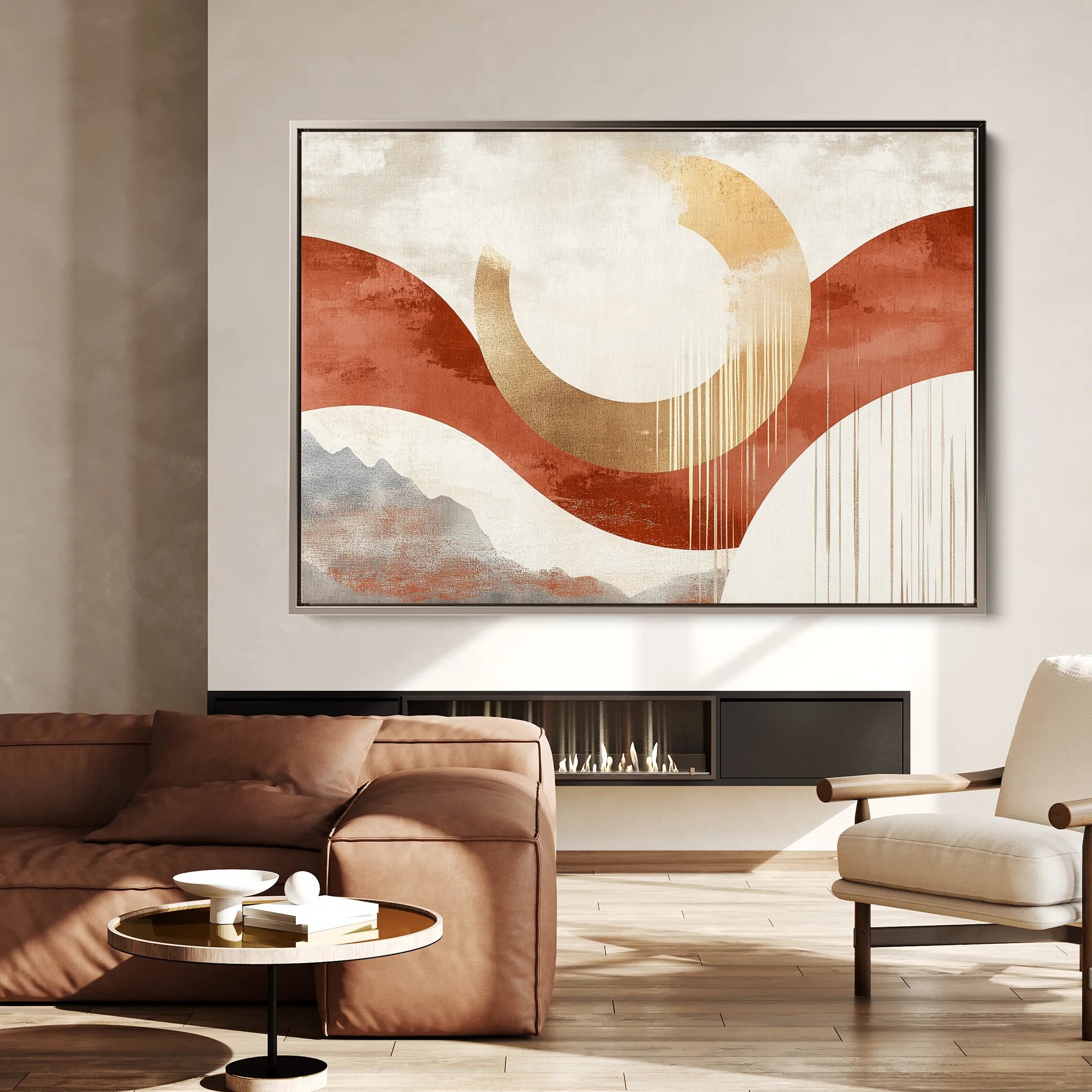 Boho 196 Canvas Art 60 x 40 cm / Black