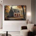 Landscape 196 Canvas Art 60 x 40 cm / Black