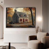 Landscape 196 Canvas Art 60 x 40 cm / Black