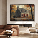 Landscape 196 Canvas Art 60 x 40 cm / Black