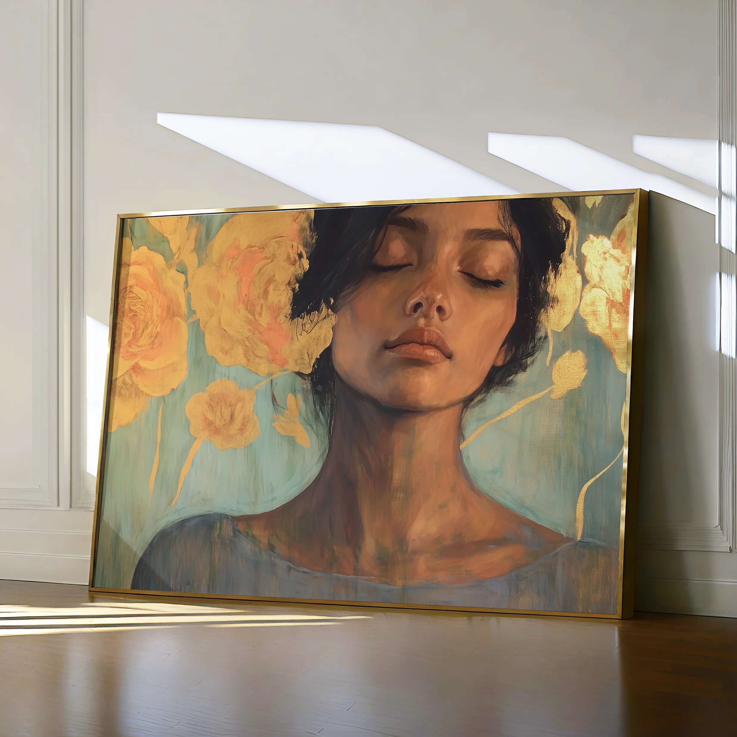 Portrait 196 Canvas Art 60 x 40 cm / Black