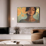 Portrait 196 Canvas Art 60 x 40 cm / Black
