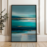 Abstract 1960 Canvas Art 60 x 40 cm / Black