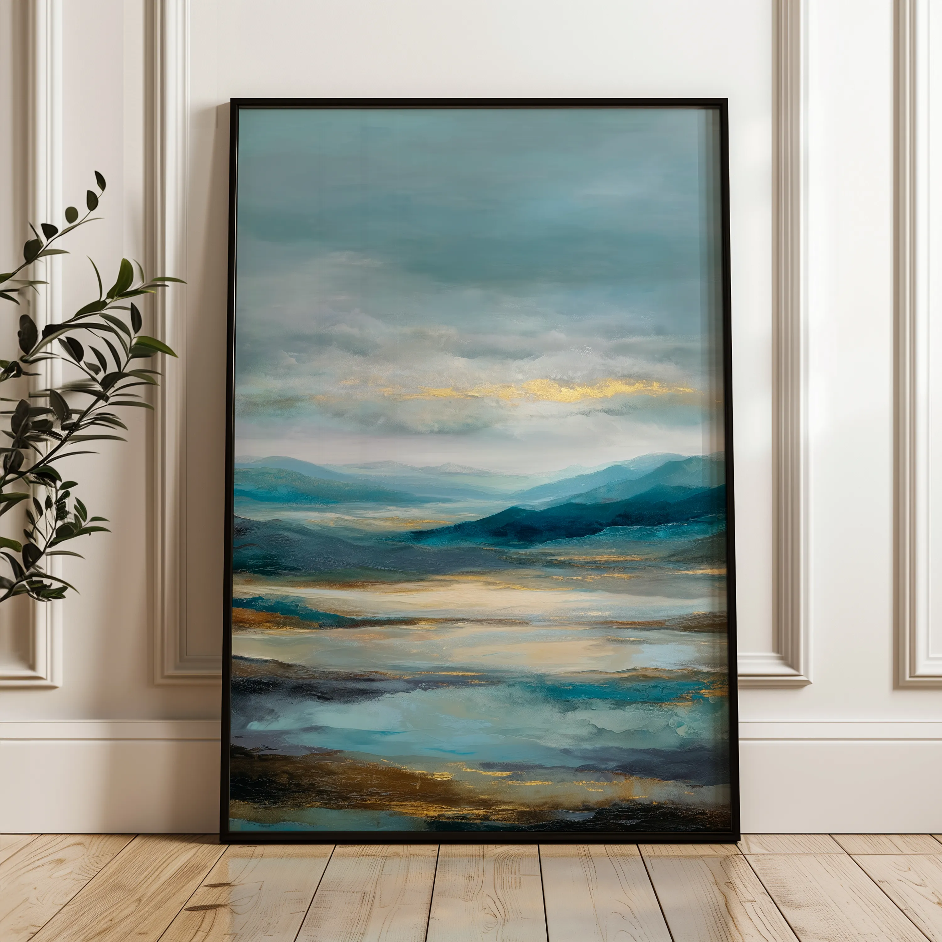 Abstract 1961 Canvas Art 60 x 40 cm / Black
