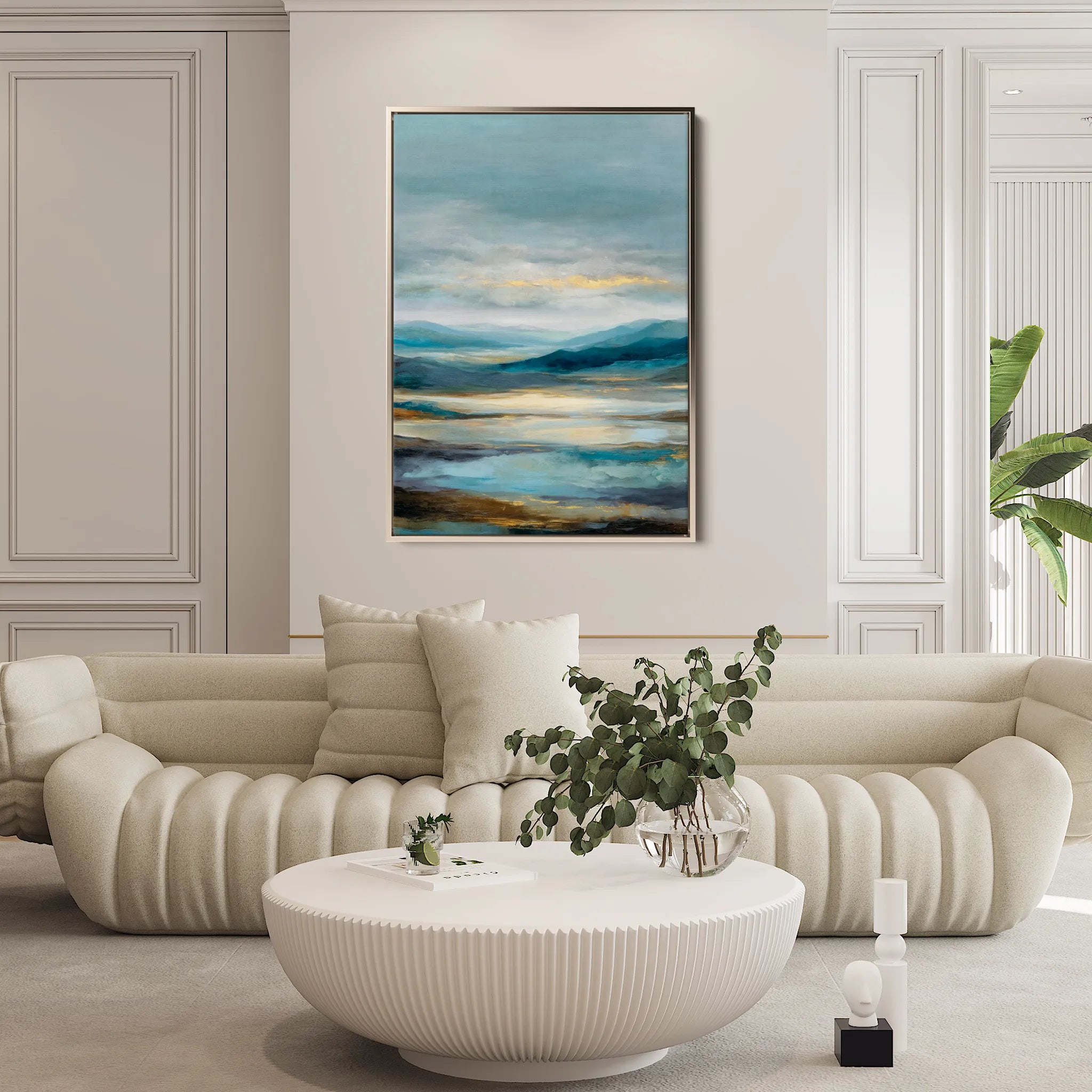 Abstract 1961 Canvas Art 60 x 40 cm / Black