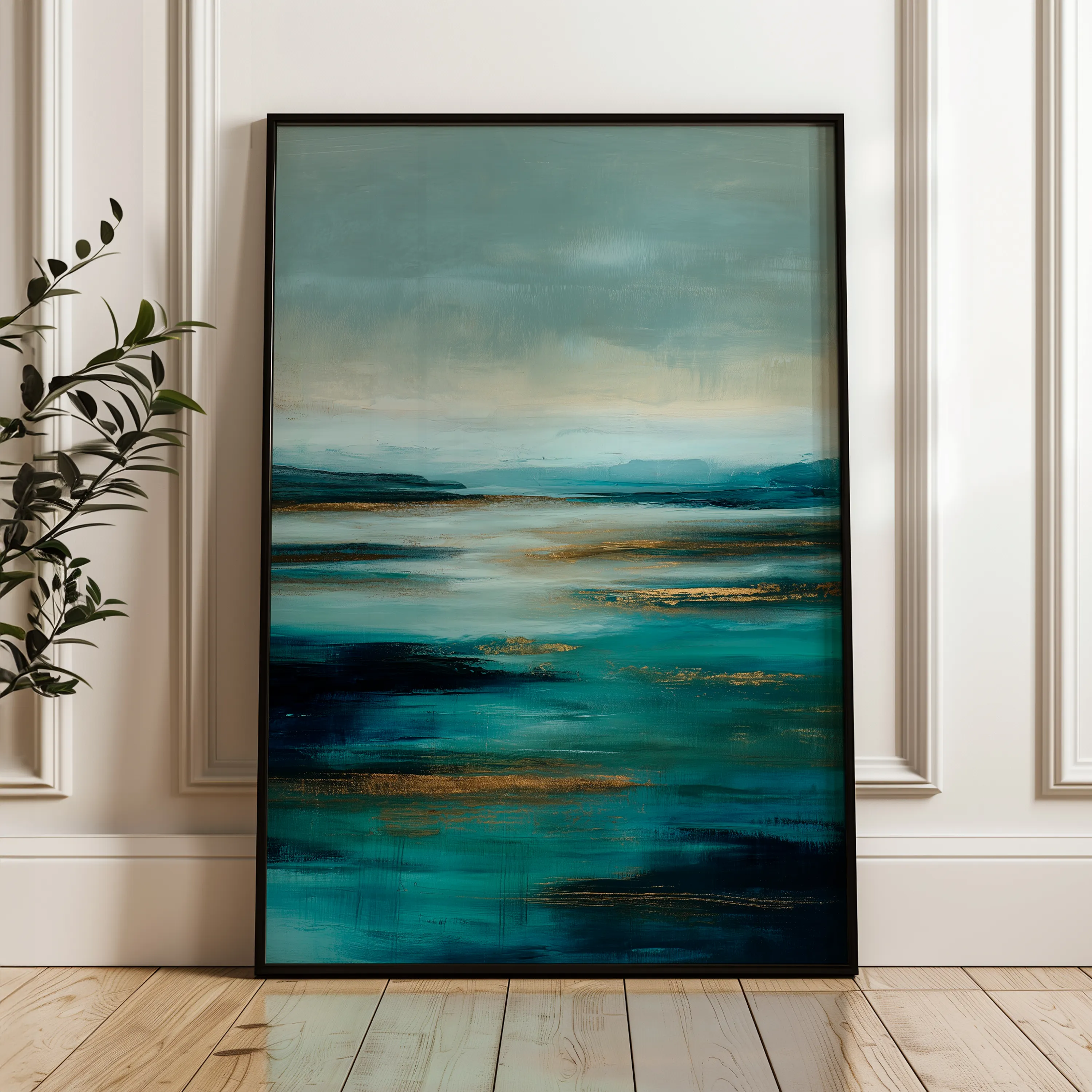Abstract 1962 Canvas Art 60 x 40 cm / Black