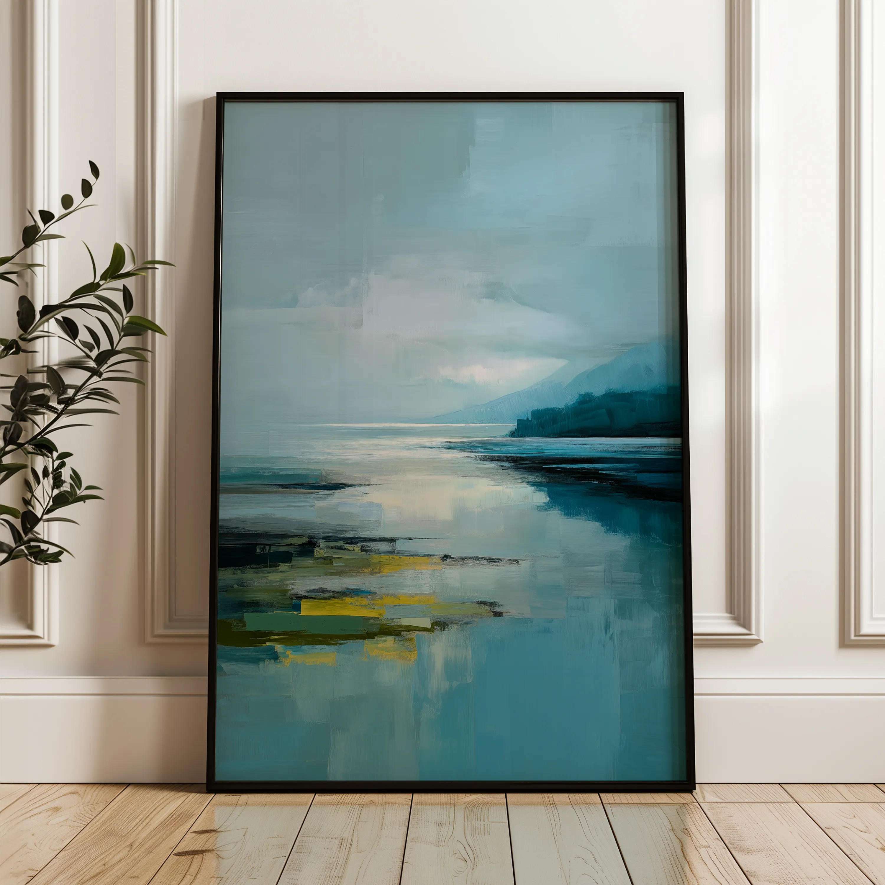 Abstract 1963 Canvas Art 60 x 40 cm / Black