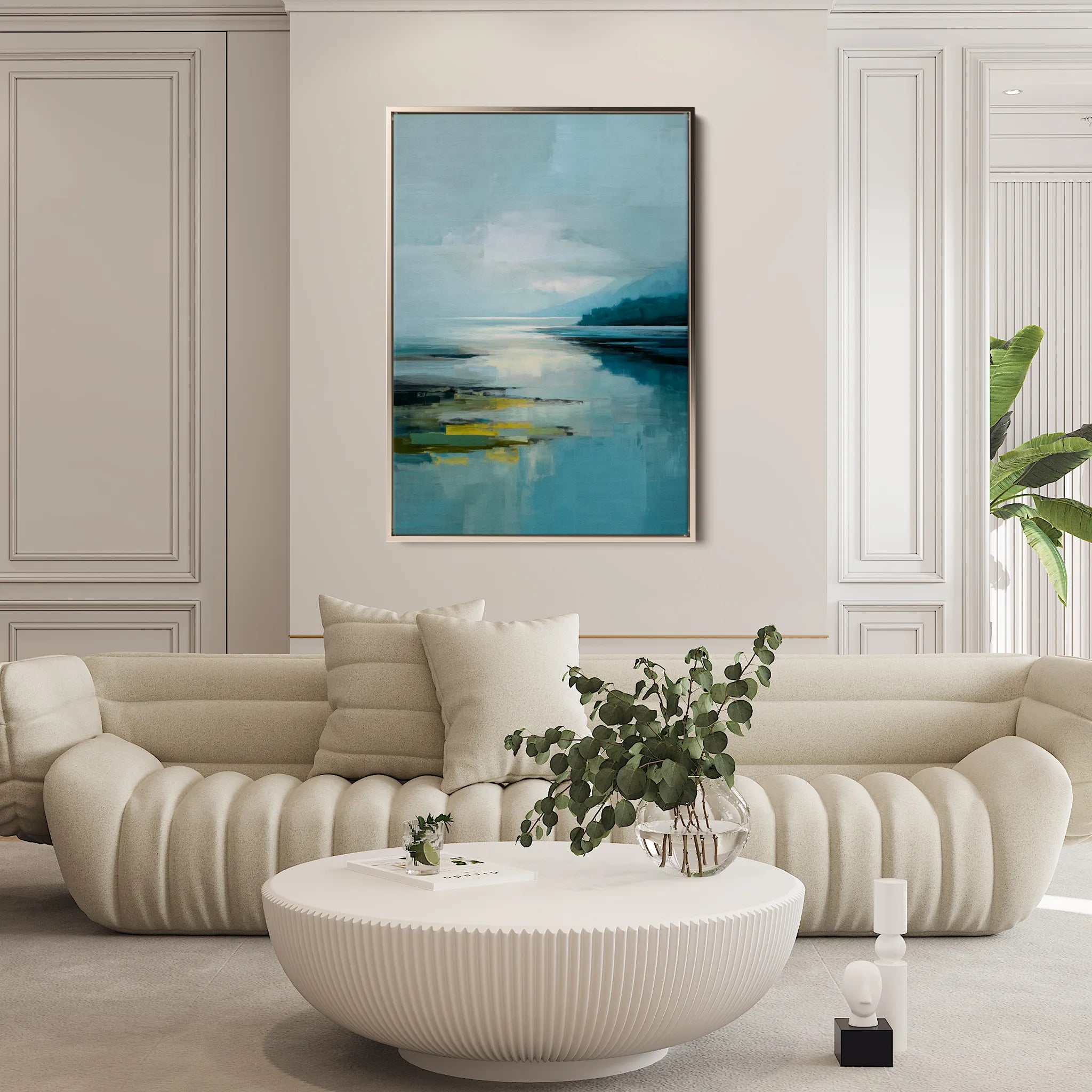 Abstract 1963 Canvas Art 60 x 40 cm / Black