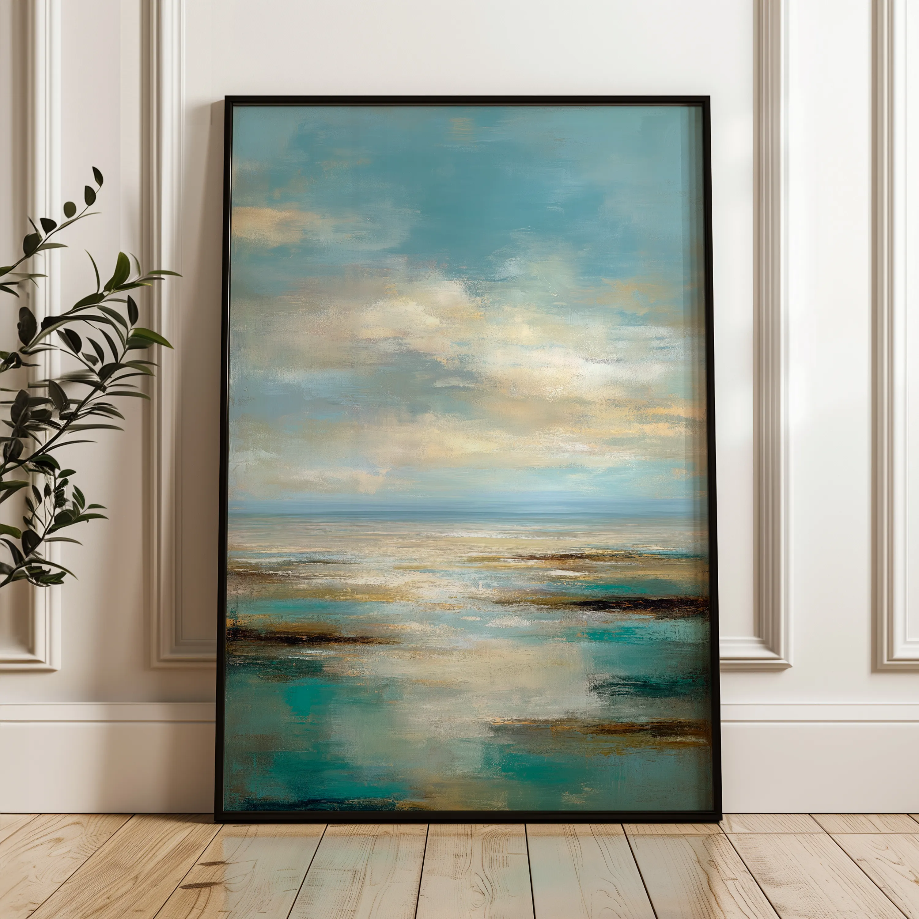 Abstract 1964 Canvas Art 60 x 40 cm / Black