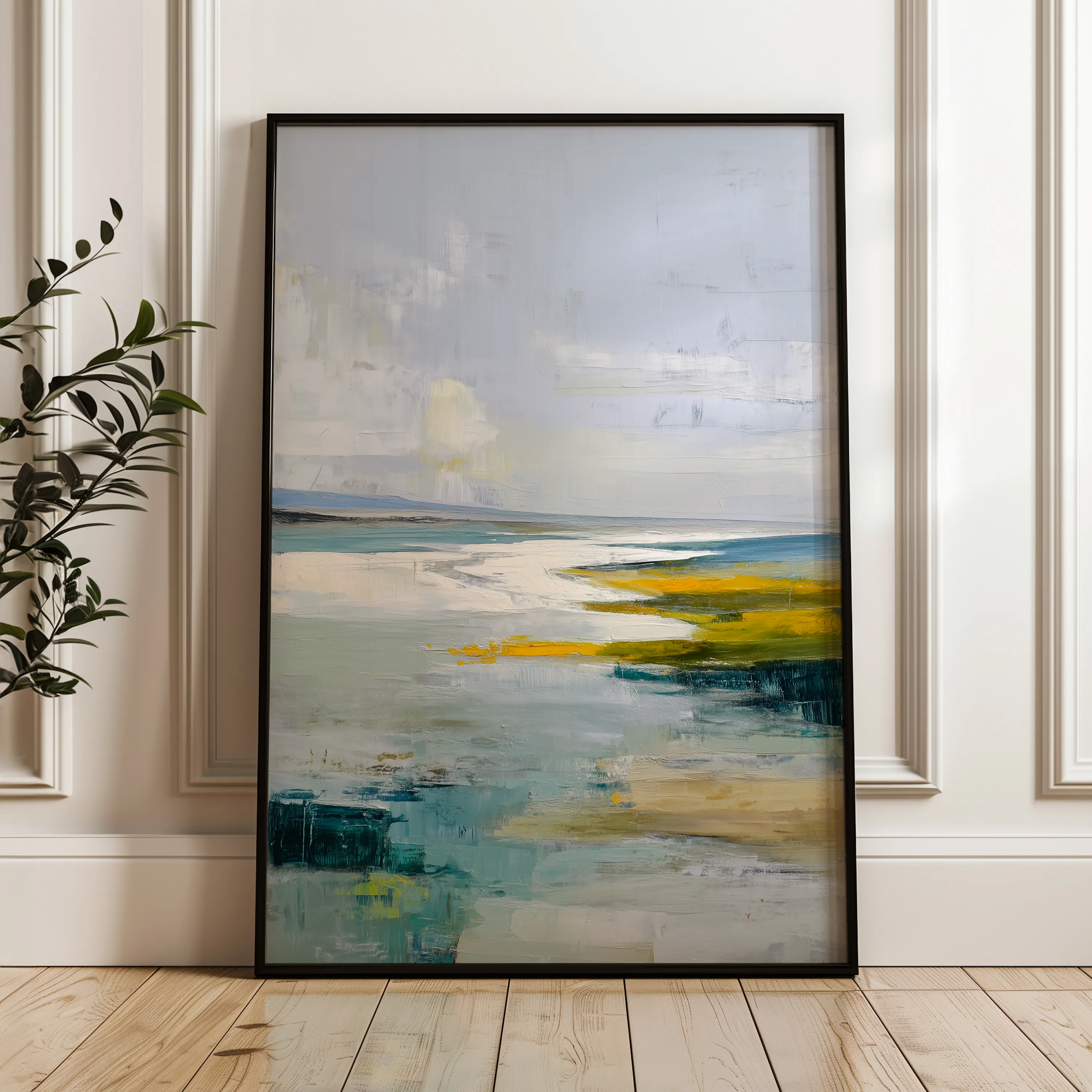 Abstract 1965 Canvas Art 60 x 40 cm / Black