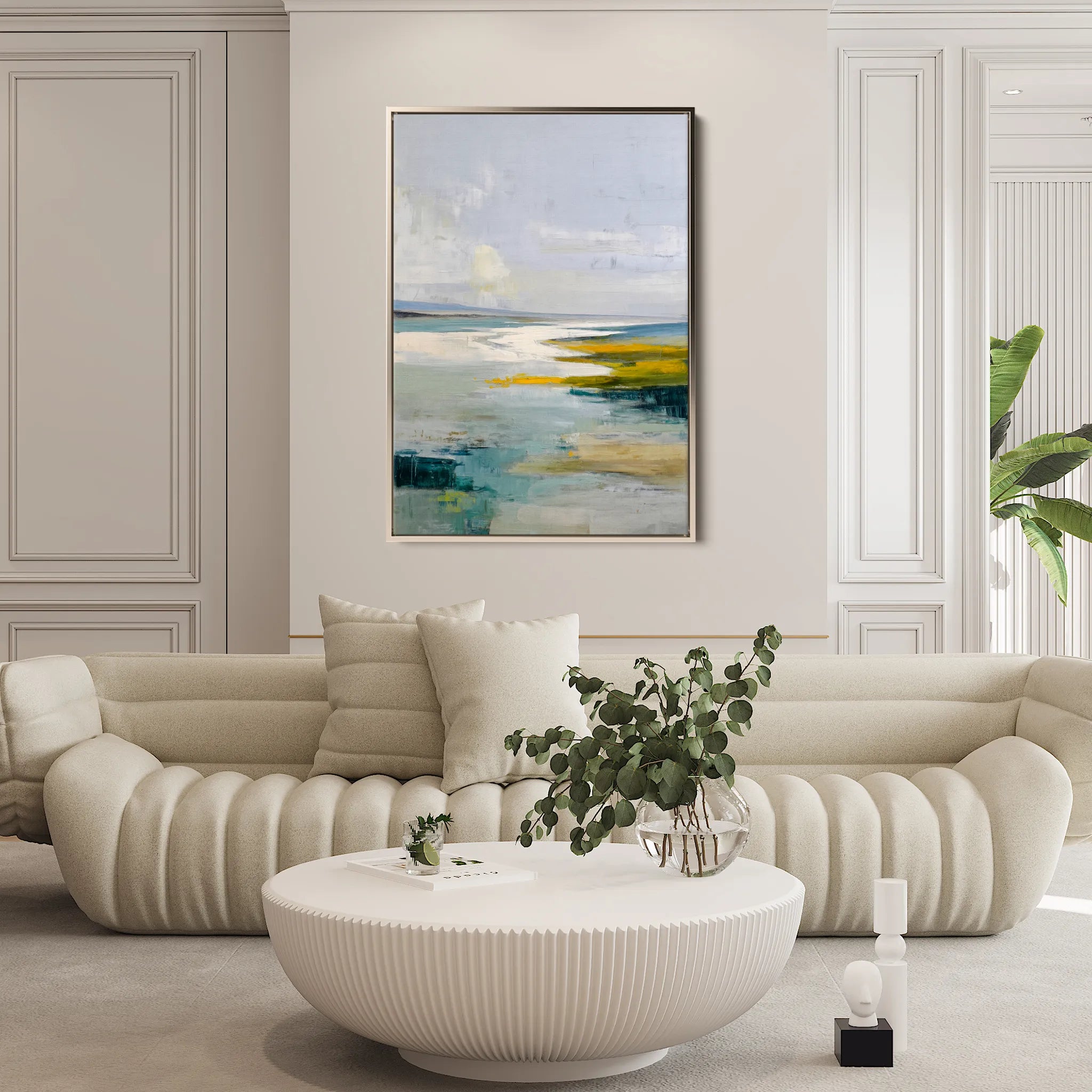 Abstract 1965 Canvas Art 60 x 40 cm / Black