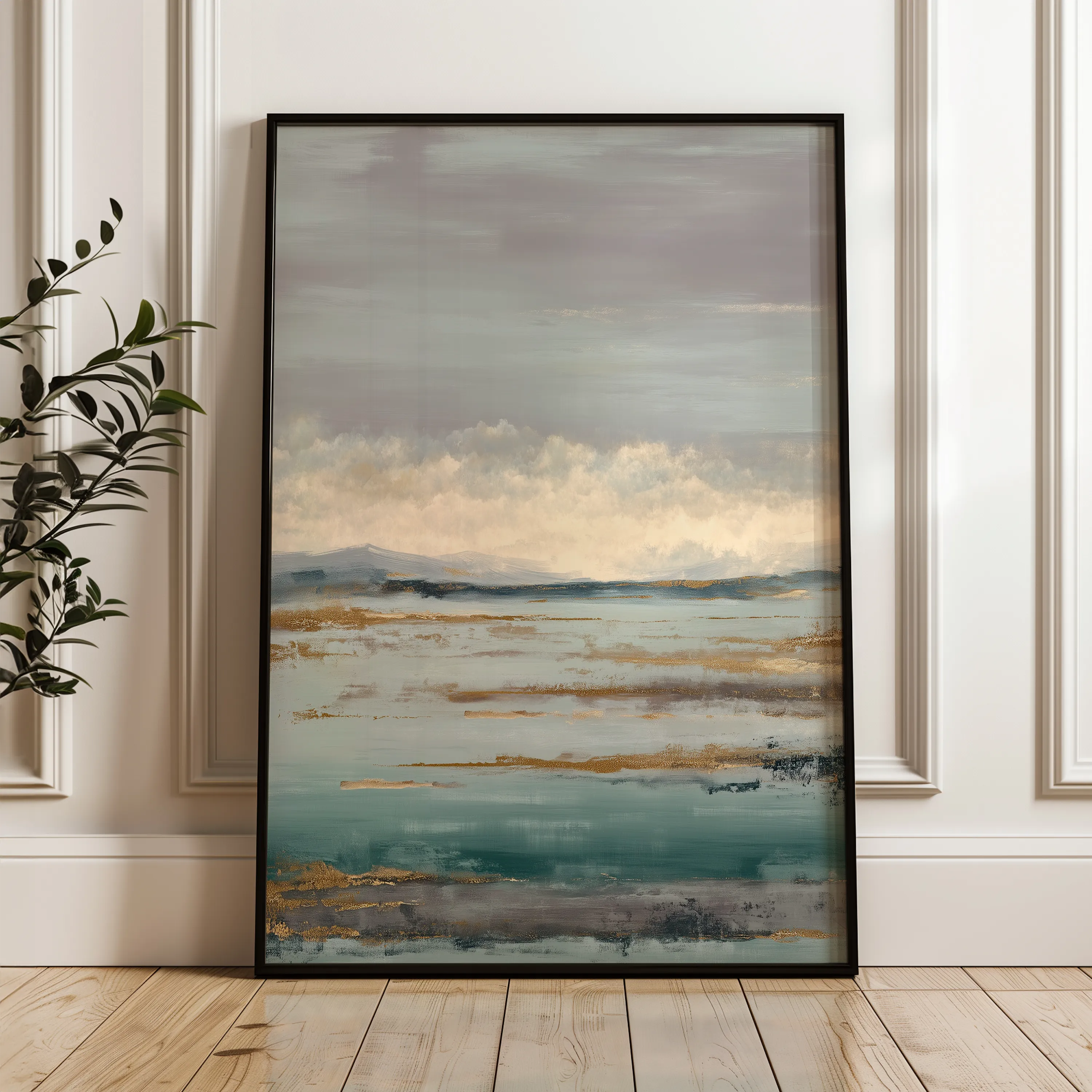 Abstract 1966 Canvas Art 60 x 40 cm / Black