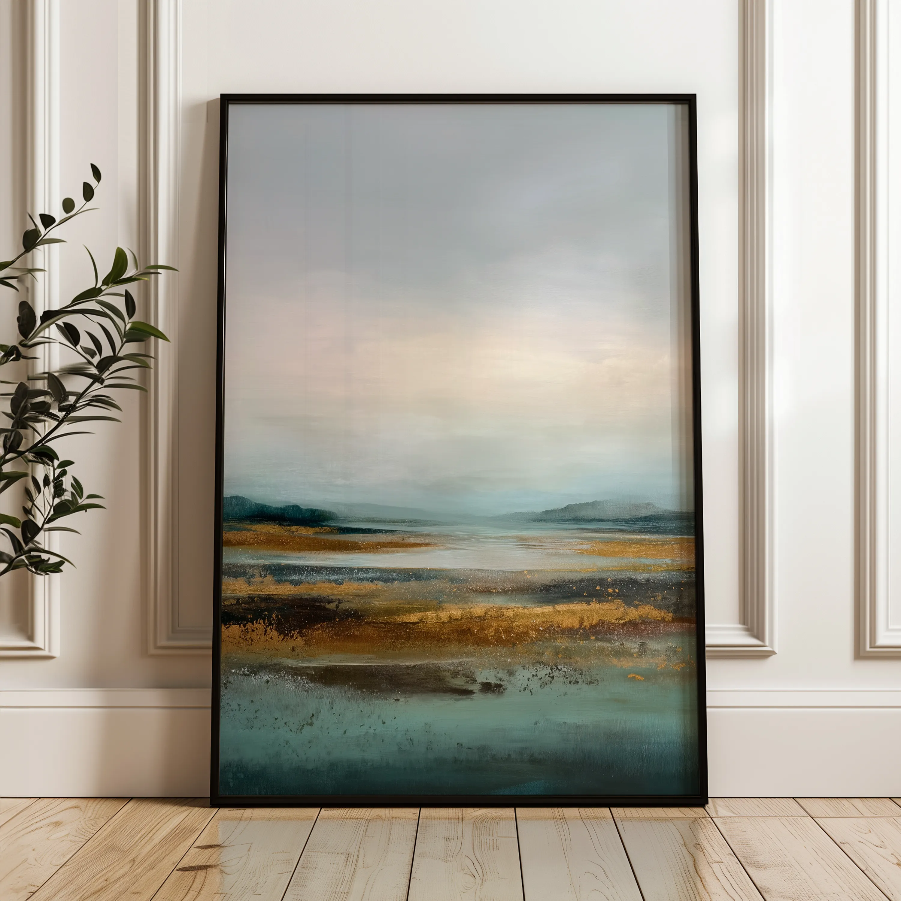 Abstract 1967 Canvas Art 60 x 40 cm / Black