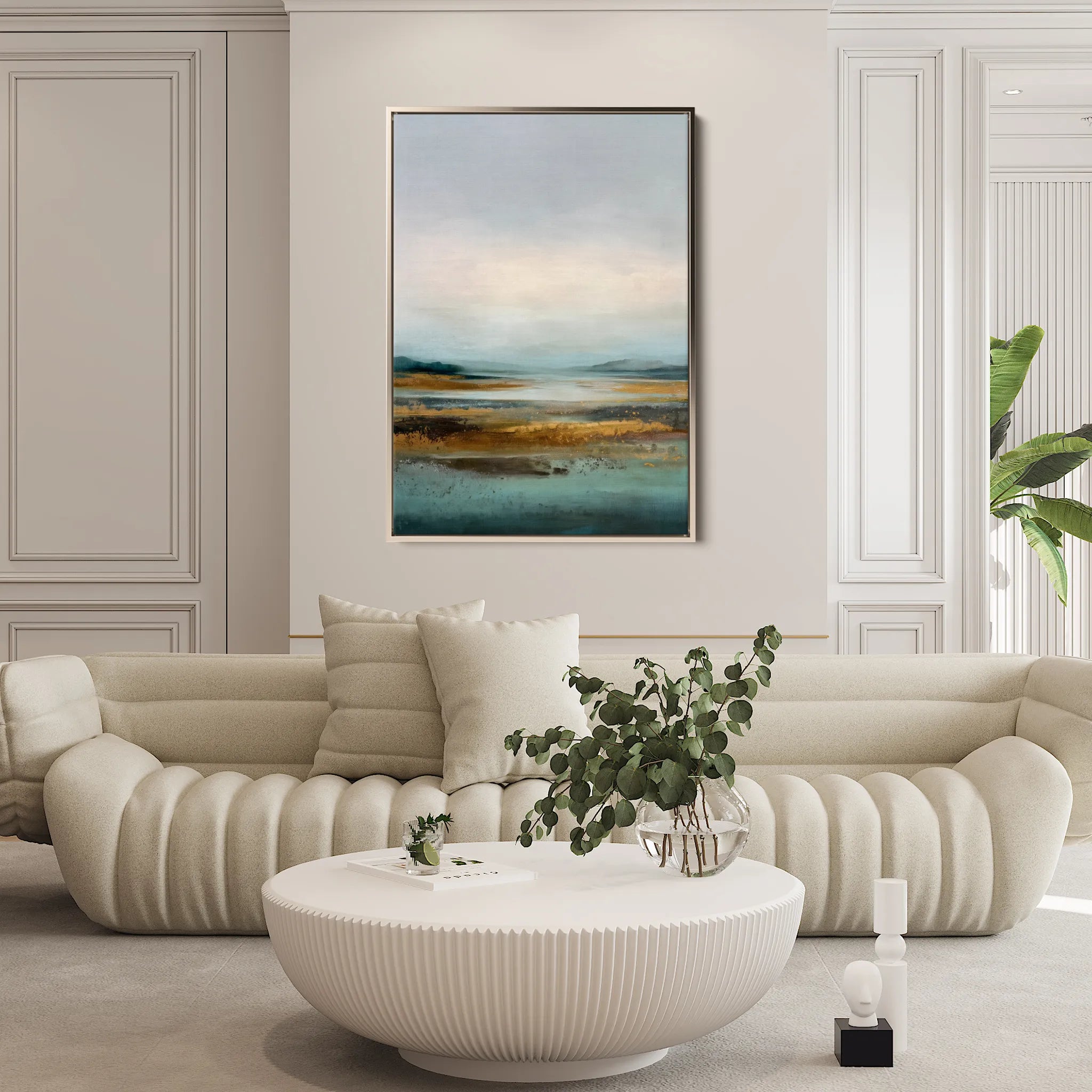 Abstract 1967 Canvas Art 60 x 40 cm / Black