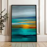 Abstract 1968 Canvas Art 60 x 40 cm / Black