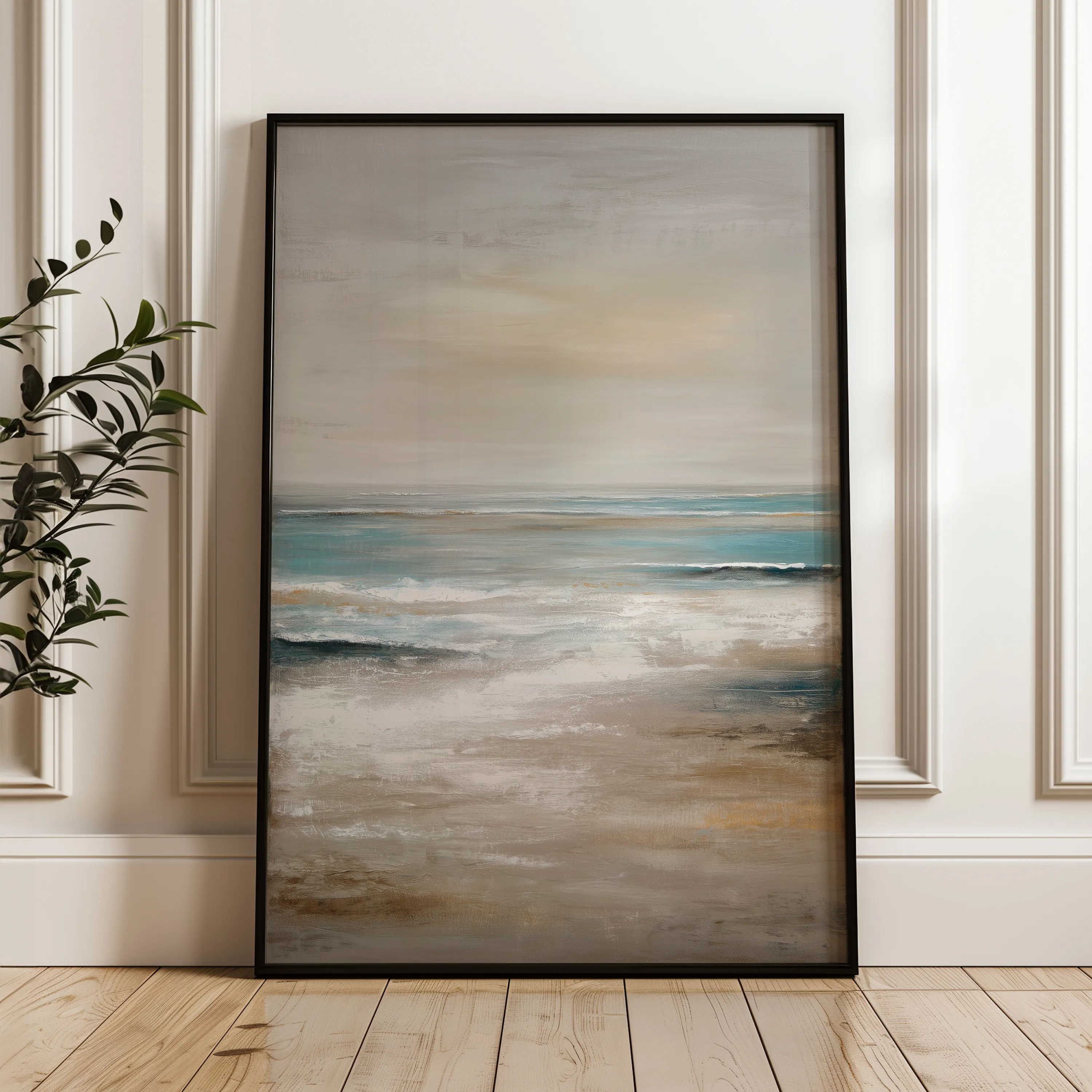 Abstract 1969 Canvas Art 60 x 40 cm / Black