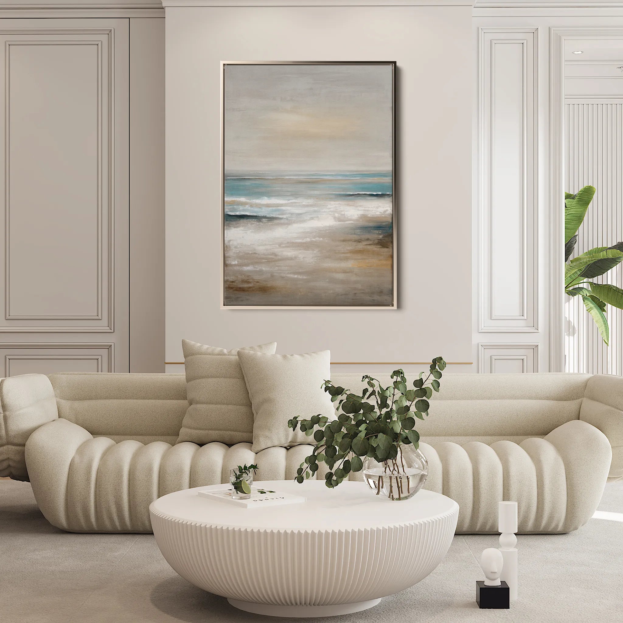 Abstract 1969 Canvas Art 60 x 40 cm / Black