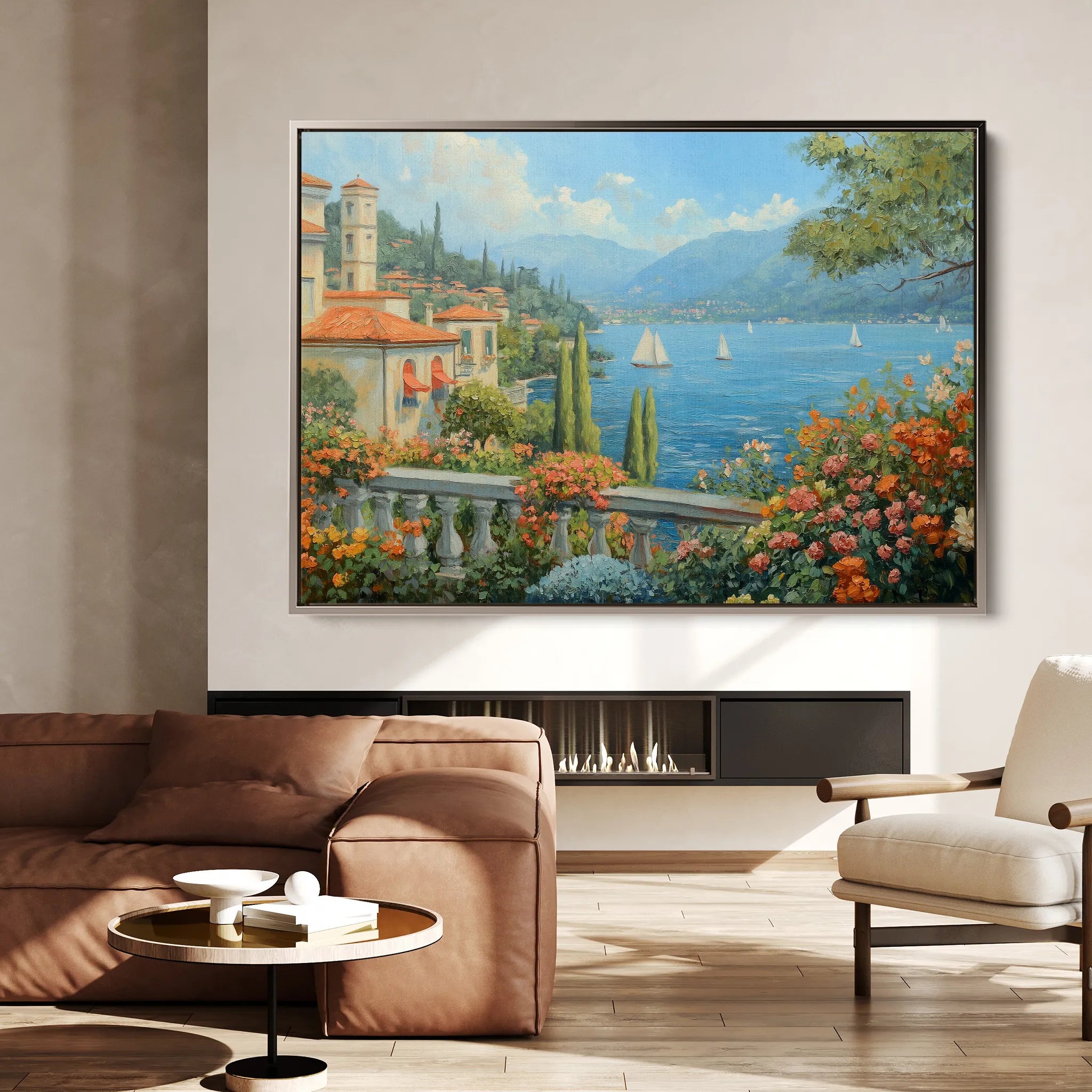 Landscape 197 Canvas Art 60 x 40 cm / Black