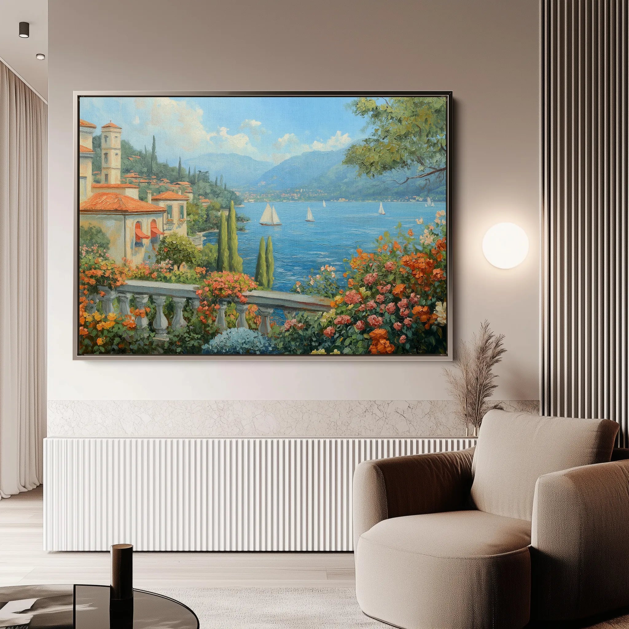 Landscape 197 Canvas Art 60 x 40 cm / Black