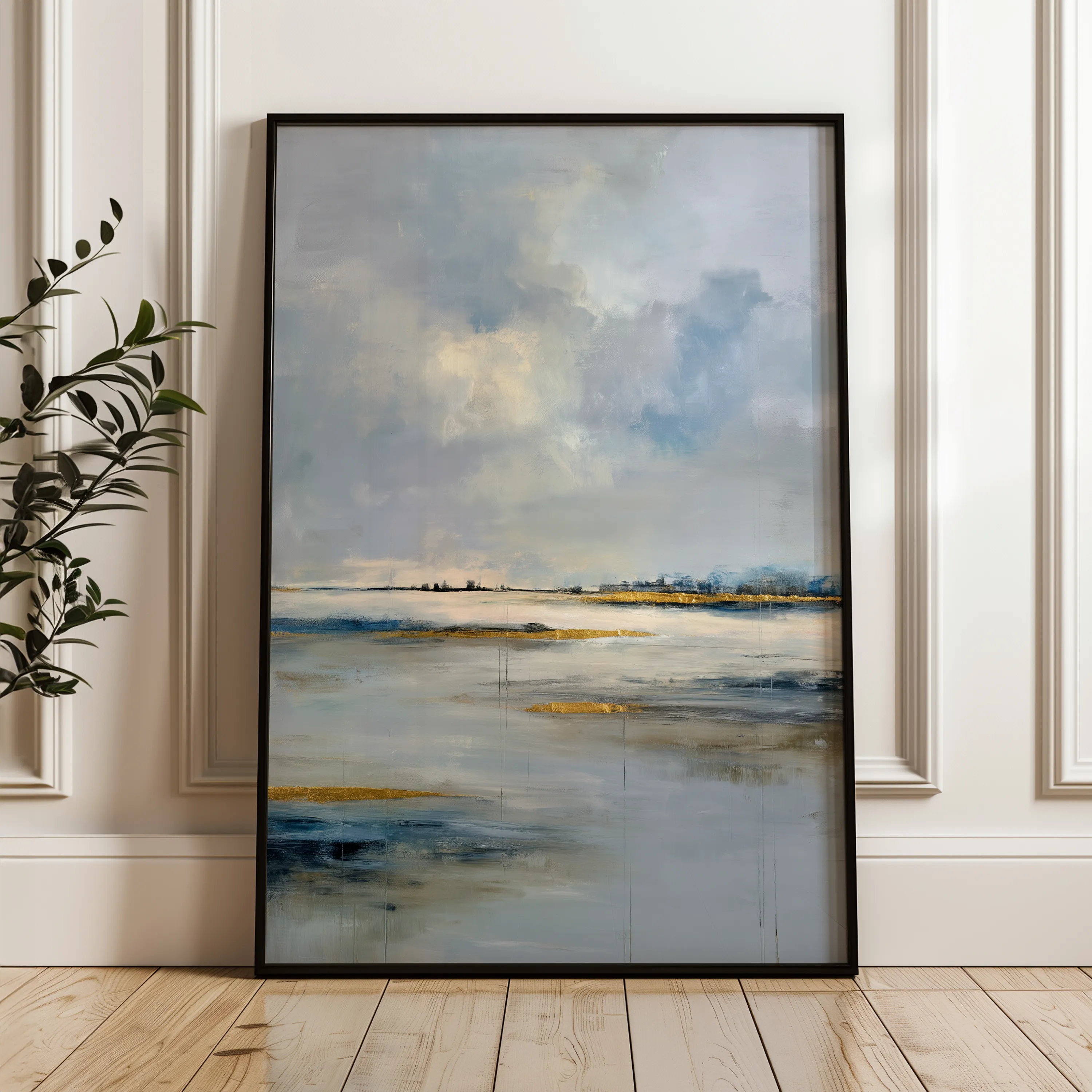 Abstract 1971 Canvas Art 60 x 40 cm / Black