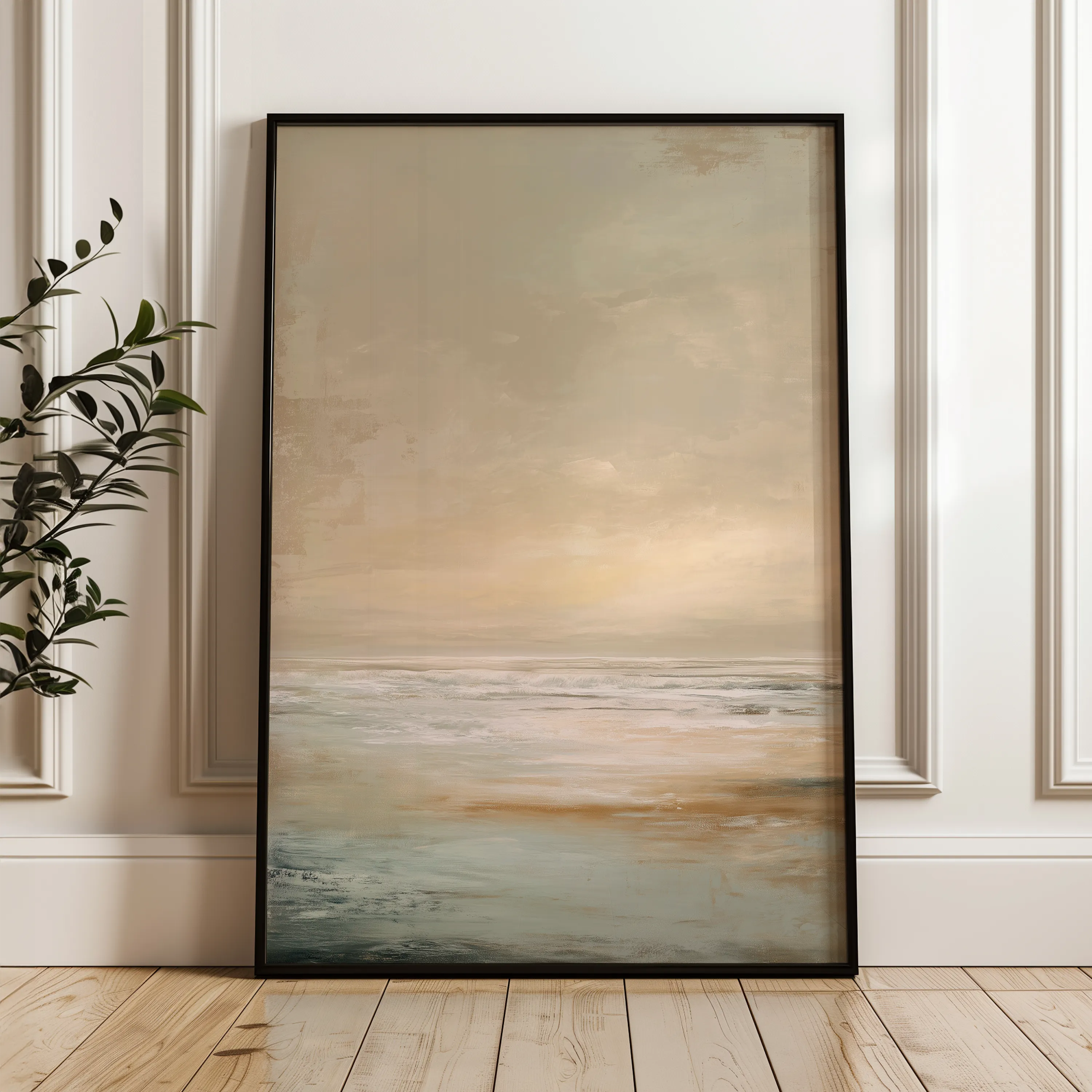 Abstract 1972 Canvas Art 60 x 40 cm / Black