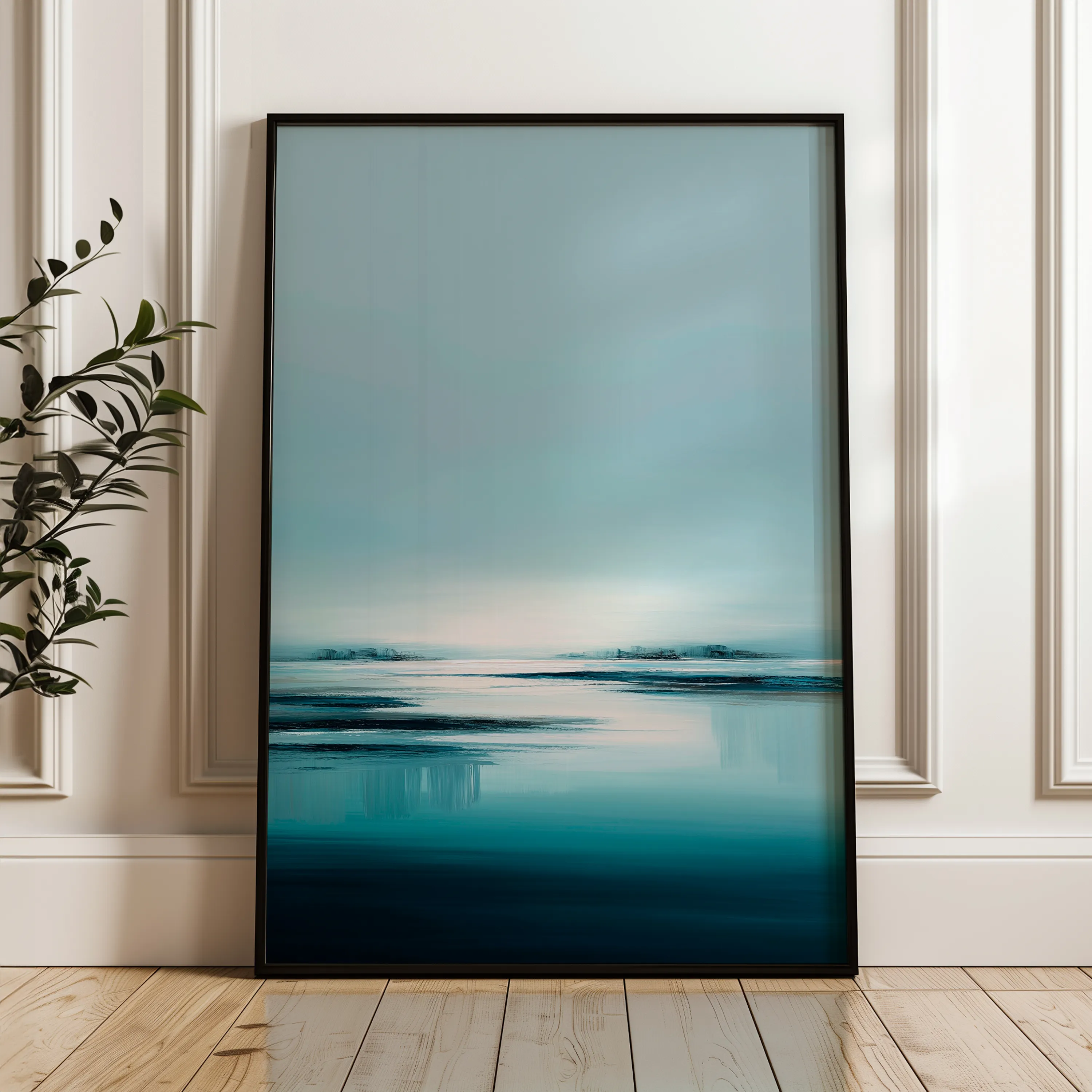 Abstract 1973 Canvas Art 60 x 40 cm / Black