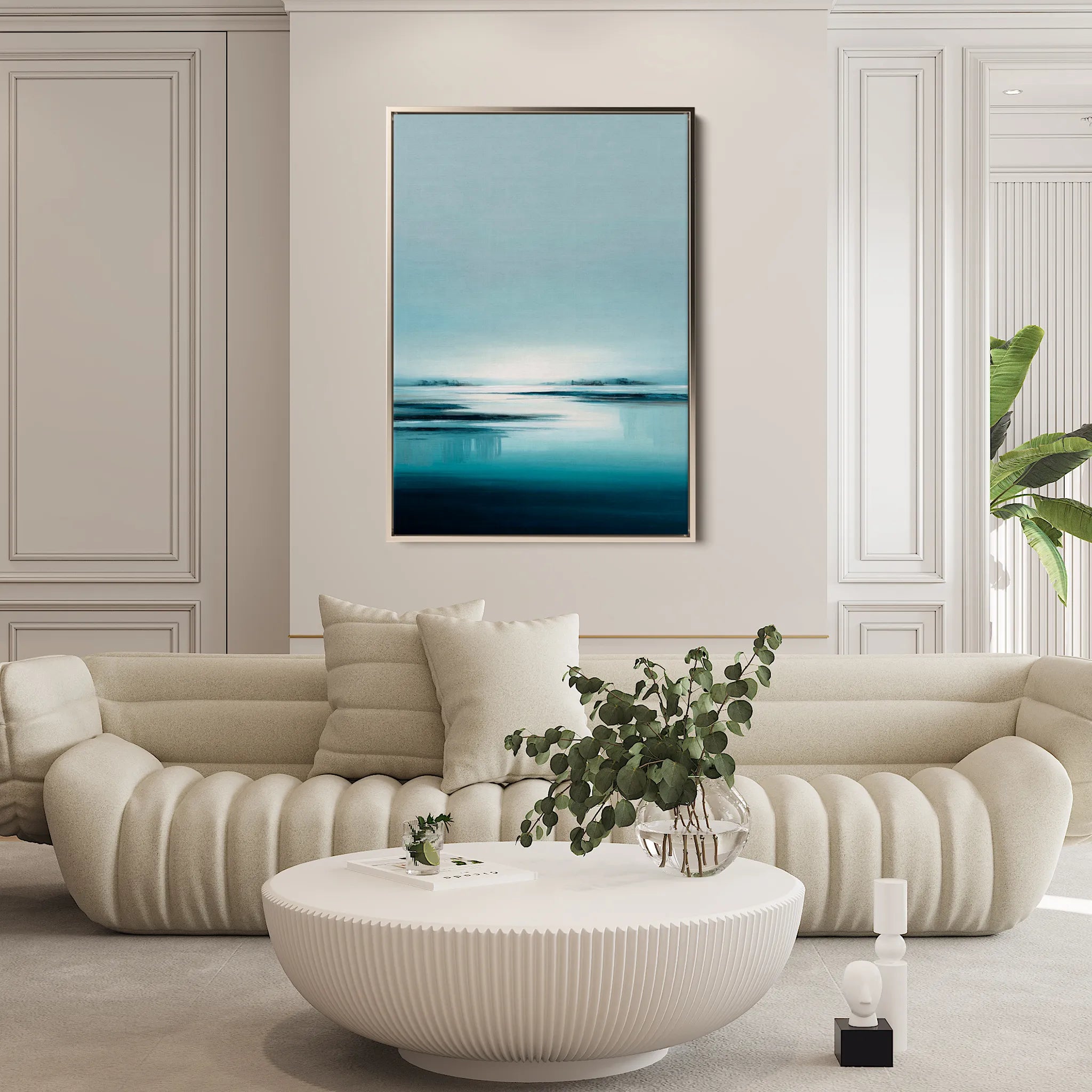 Abstract 1973 Canvas Art 60 x 40 cm / Black