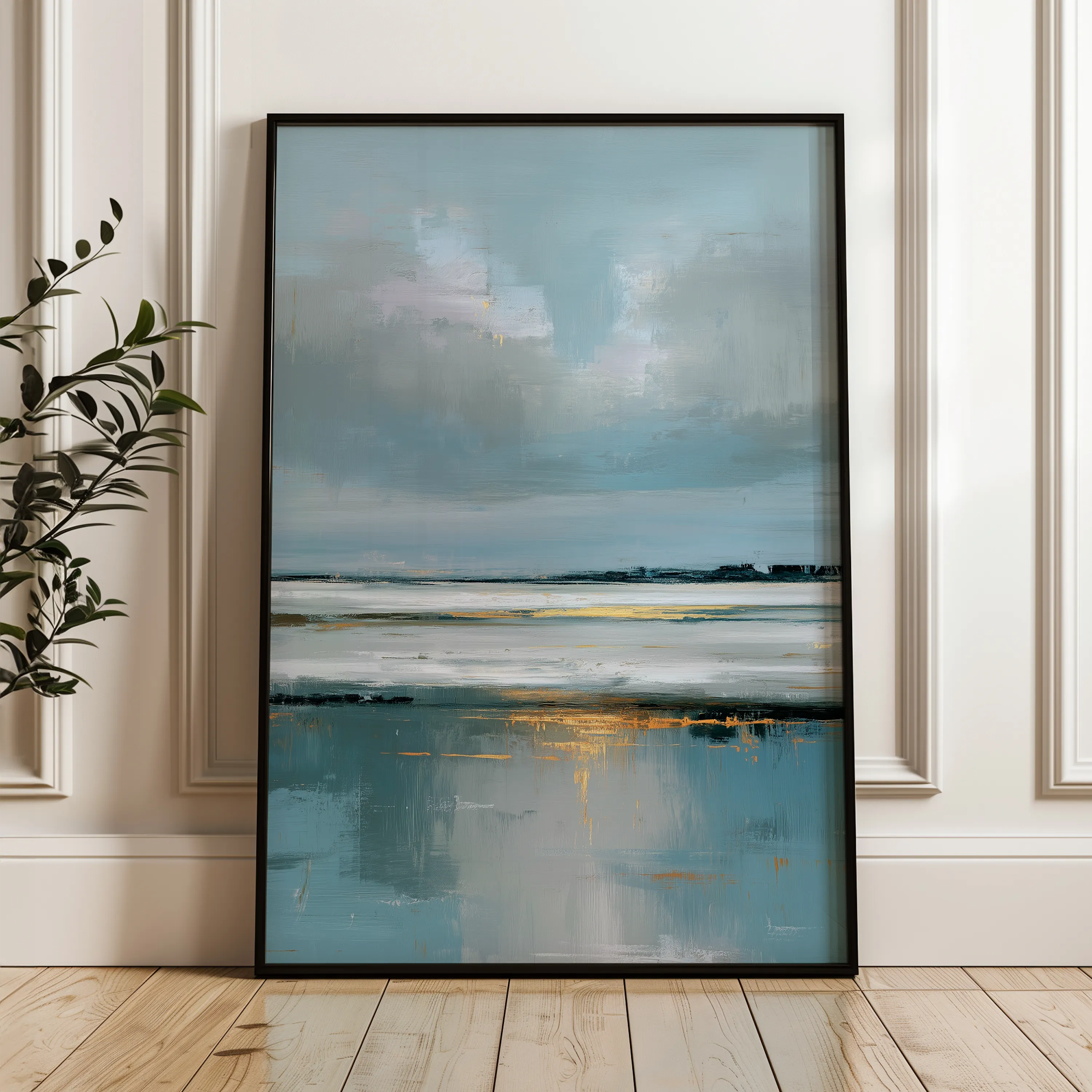 Abstract 1974 Canvas Art 60 x 40 cm / Black