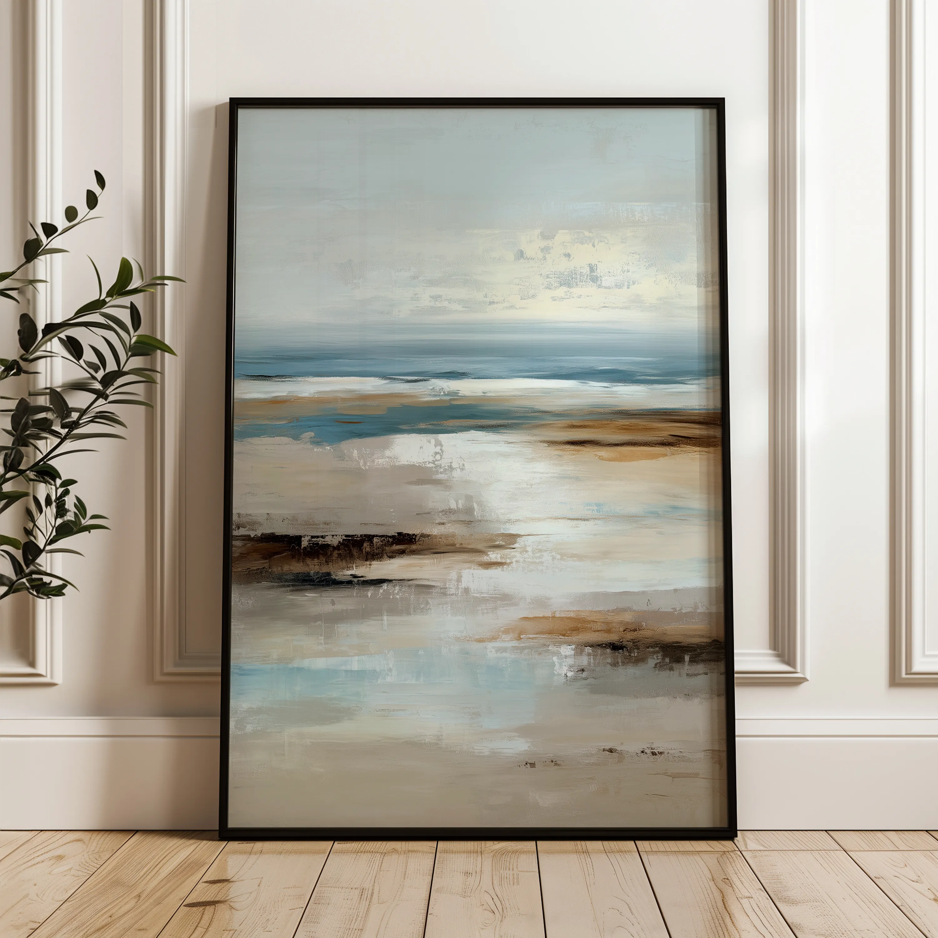 Abstract 1975 Canvas Art 60 x 40 cm / Black
