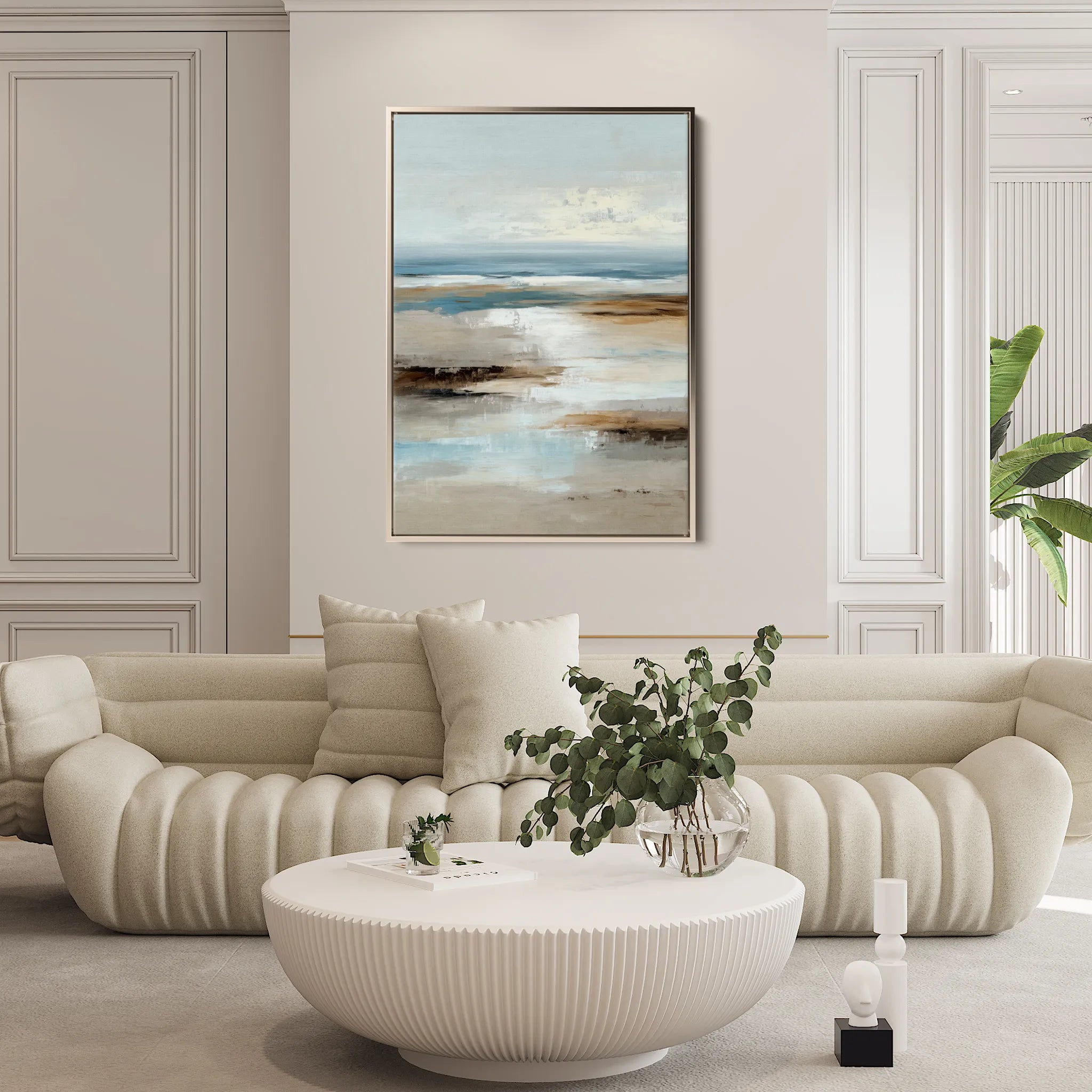 Abstract 1975 Canvas Art 60 x 40 cm / Black