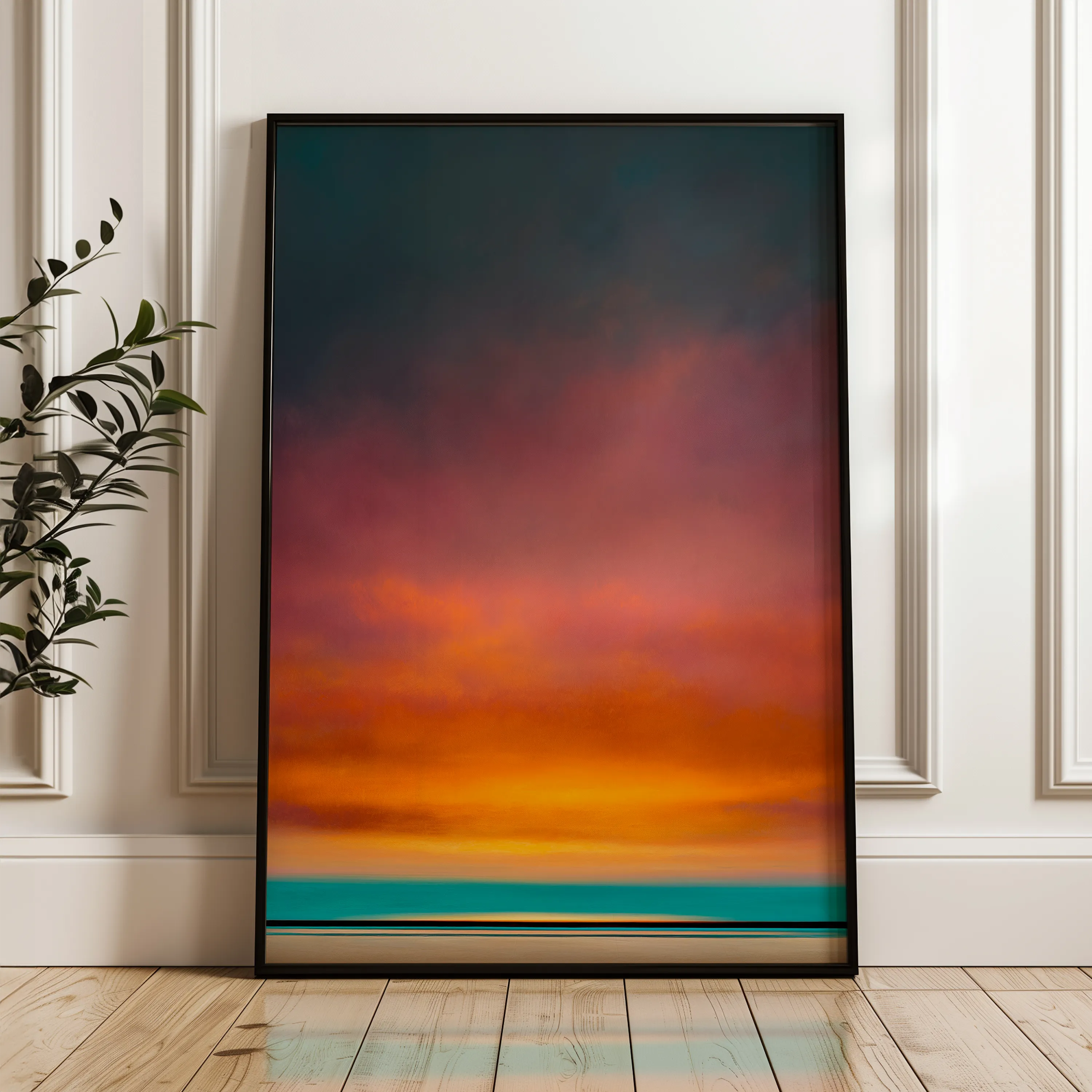 Abstract 1978 Canvas Art 60 x 40 cm / Black