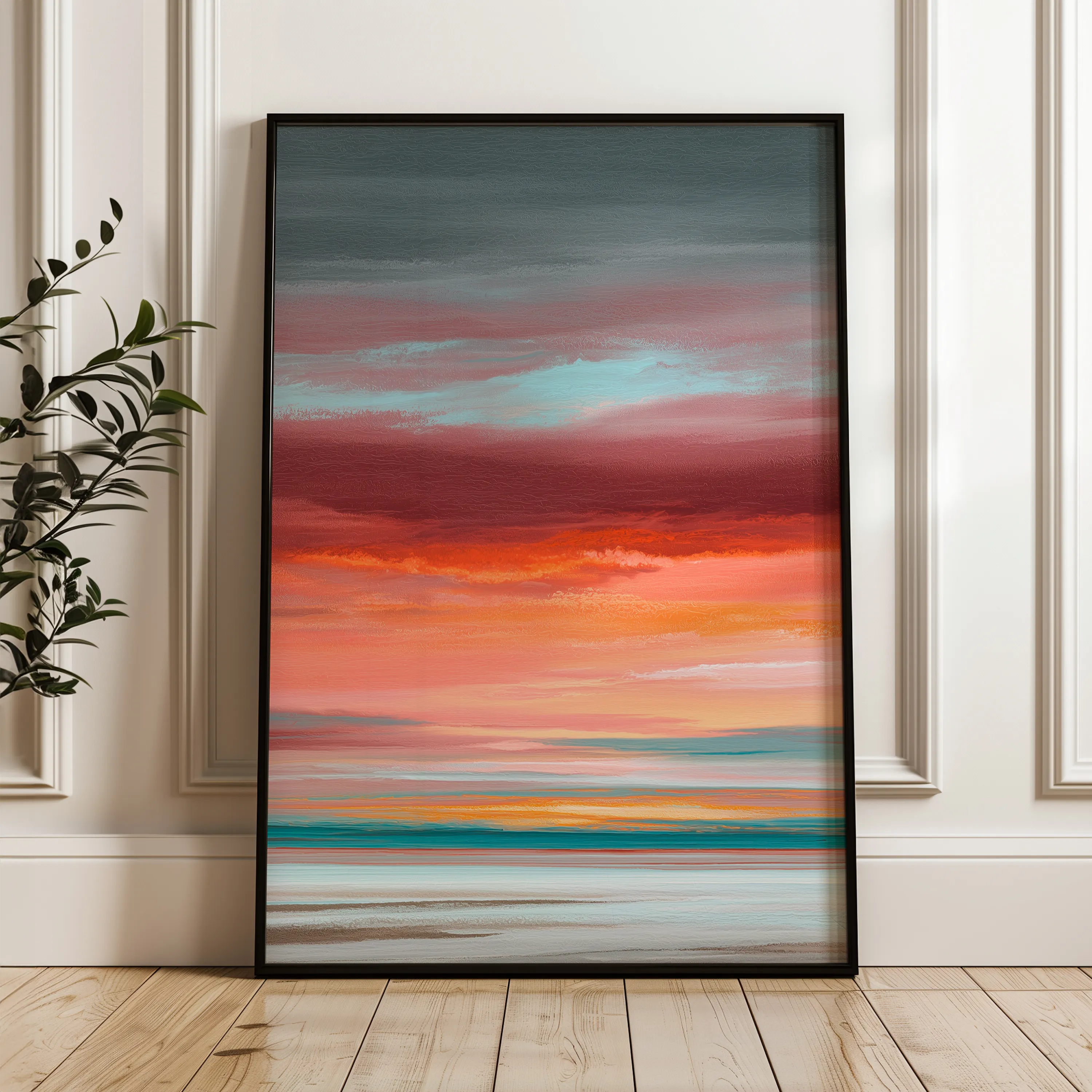 Abstract 1979 Canvas Art 60 x 40 cm / Black