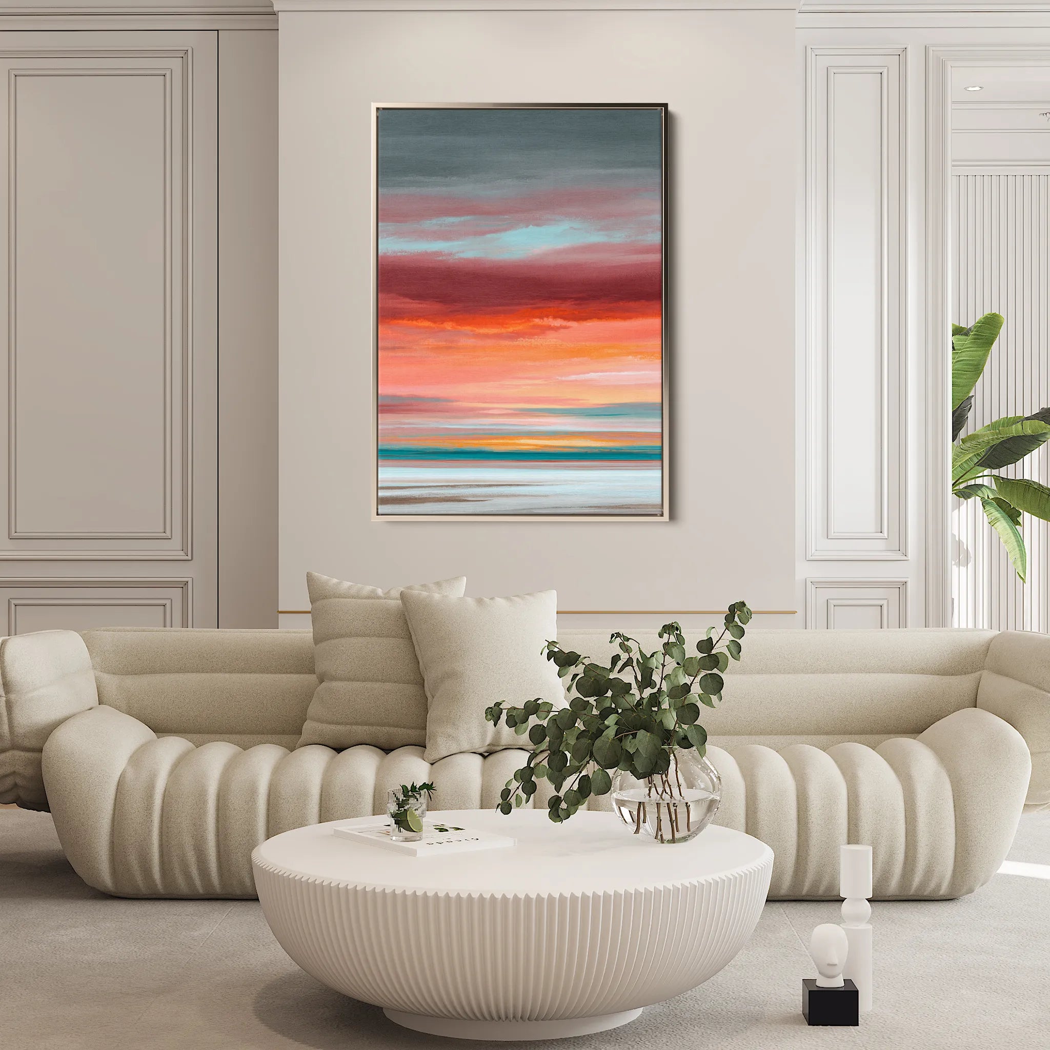 Abstract 1979 Canvas Art 60 x 40 cm / Black