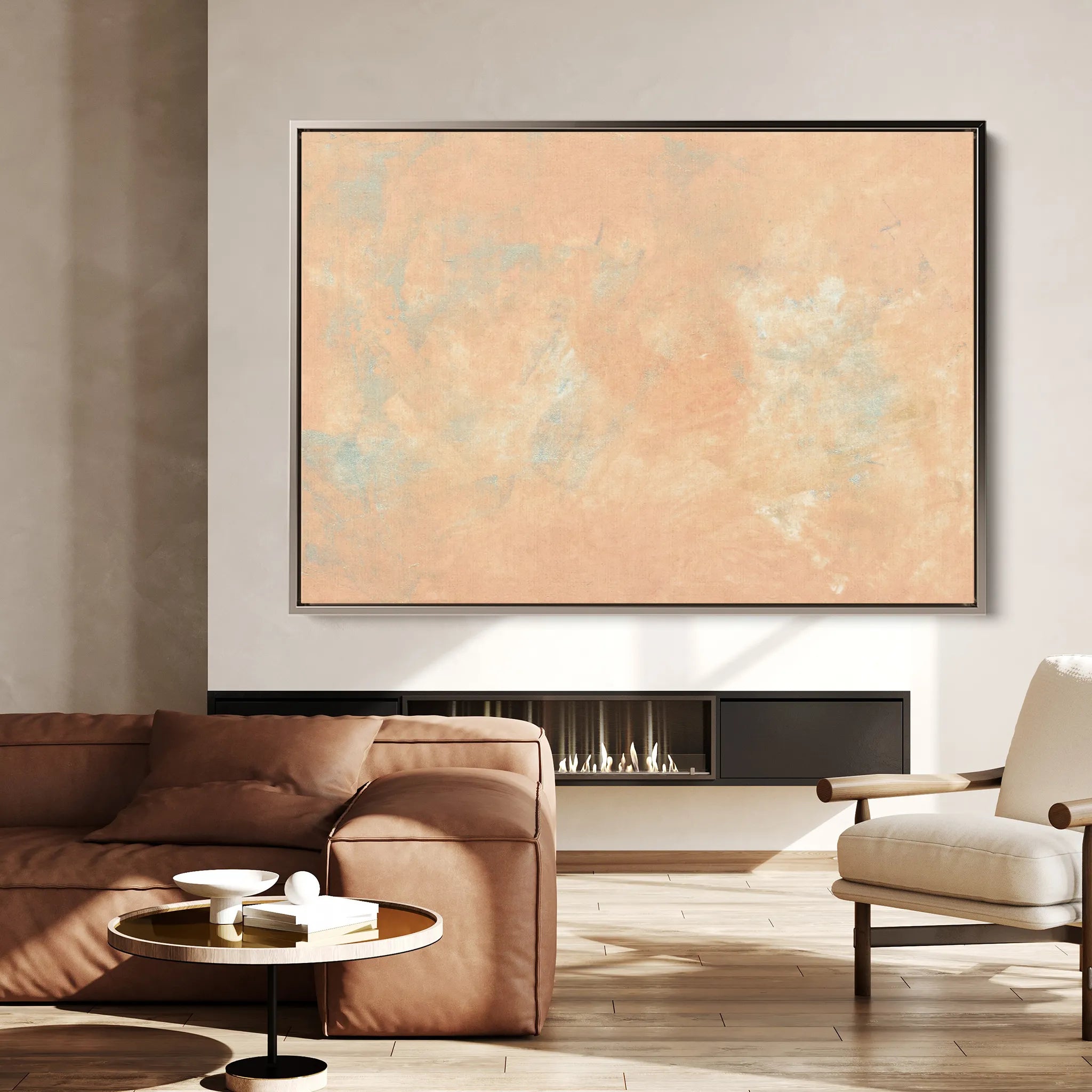 Abstract 198 Canvas Art 60 x 40 cm / Black