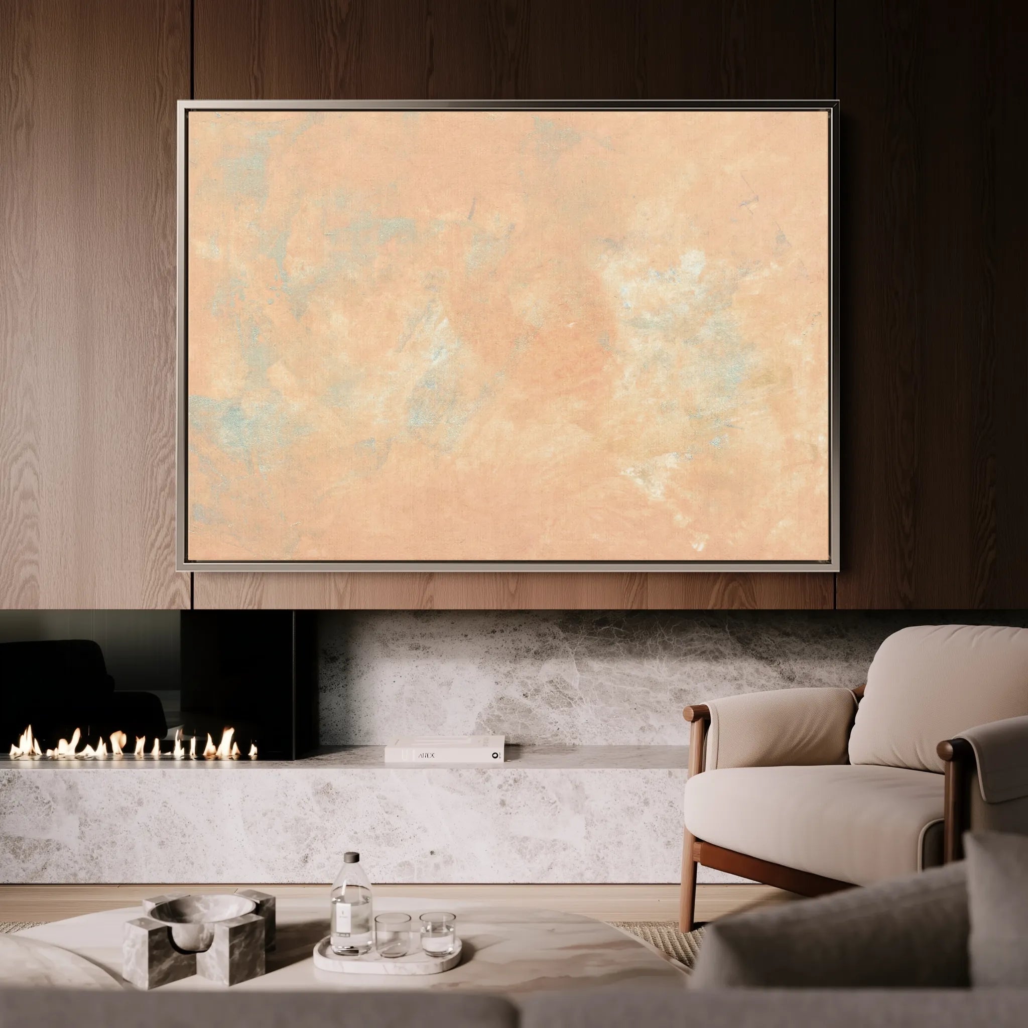 Abstract 198 Canvas Art 60 x 40 cm / Black